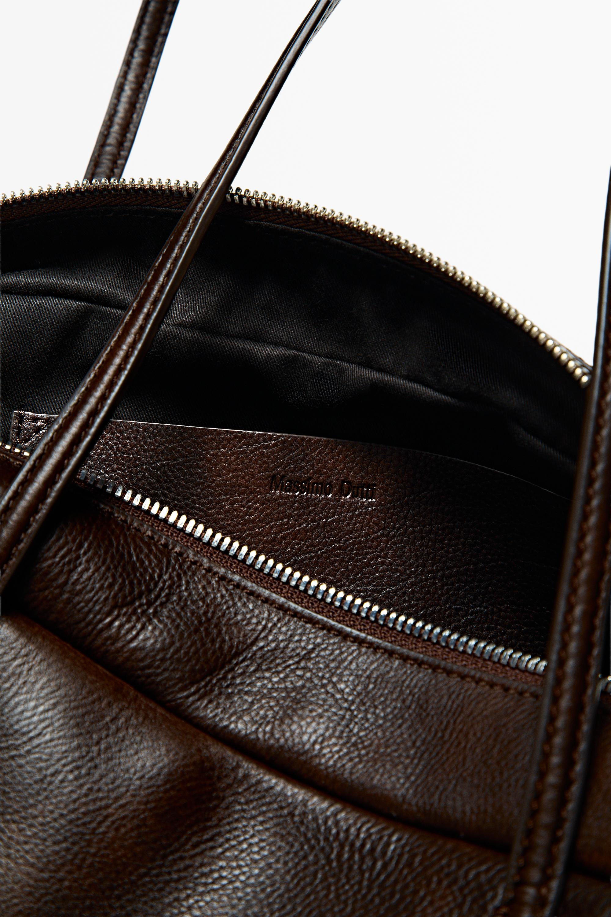 Mini nappa leather duffle bag