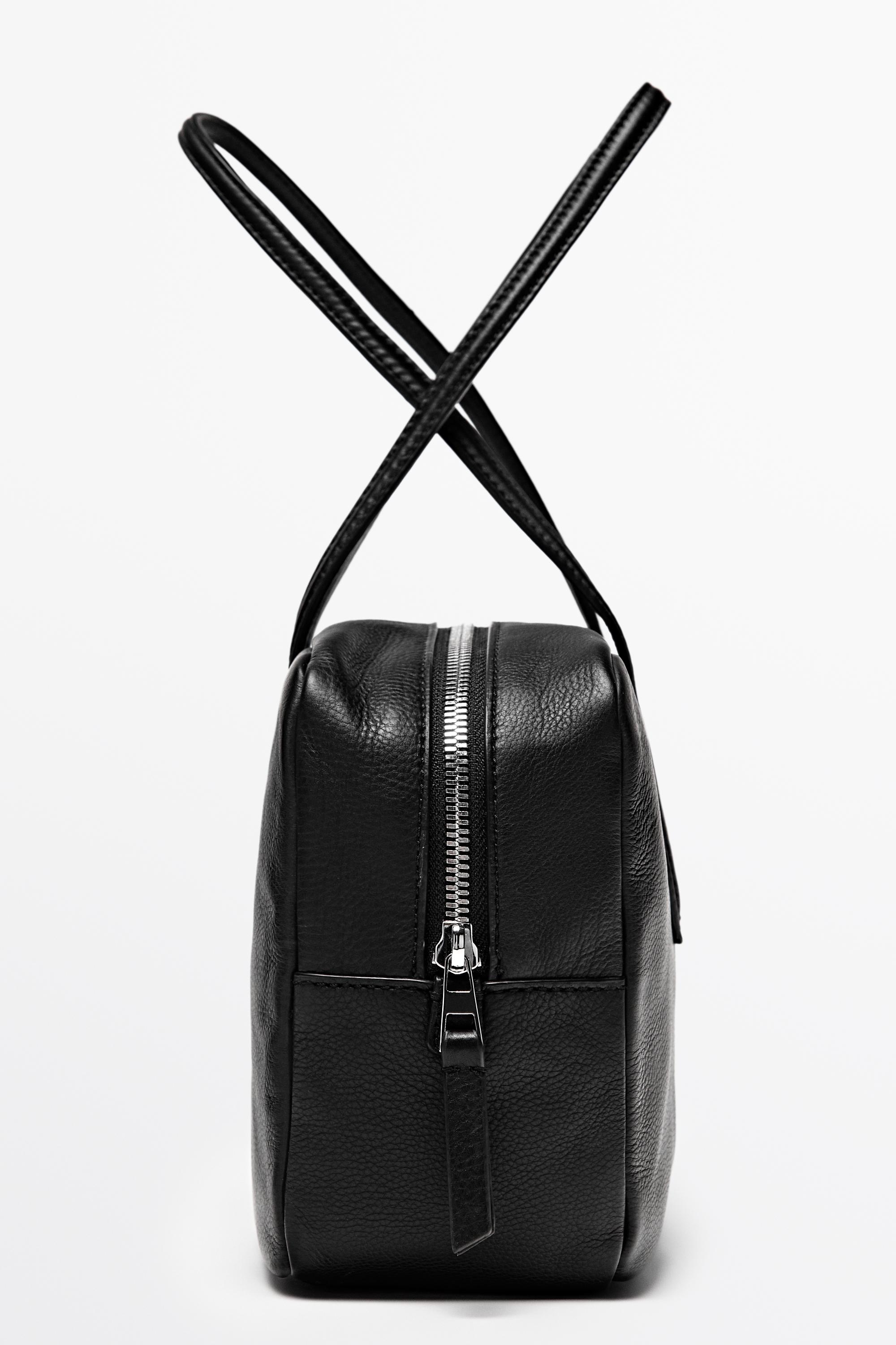 Mini nappa leather duffle bag