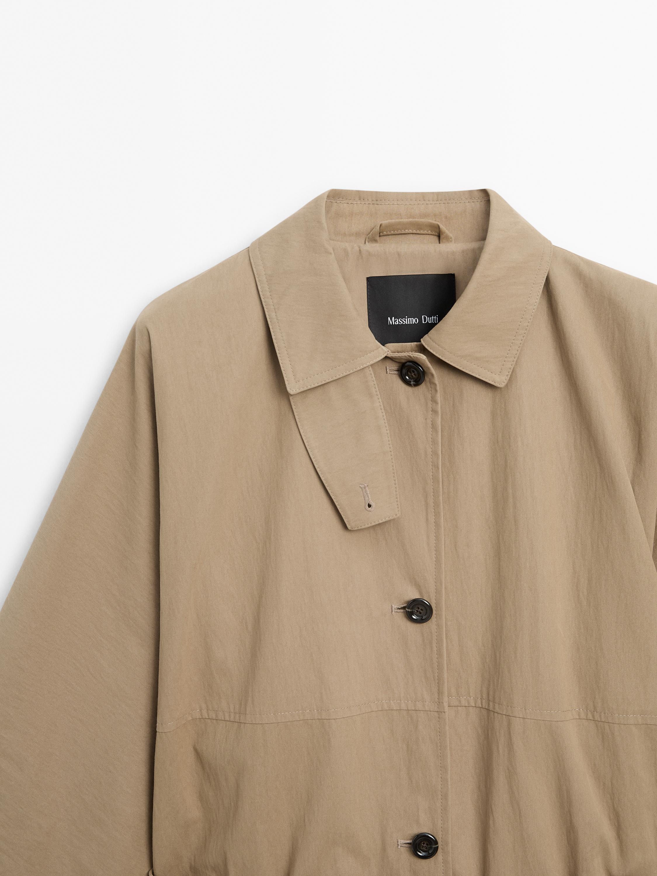 Trenchcoat aus Baumwollmischgewebe