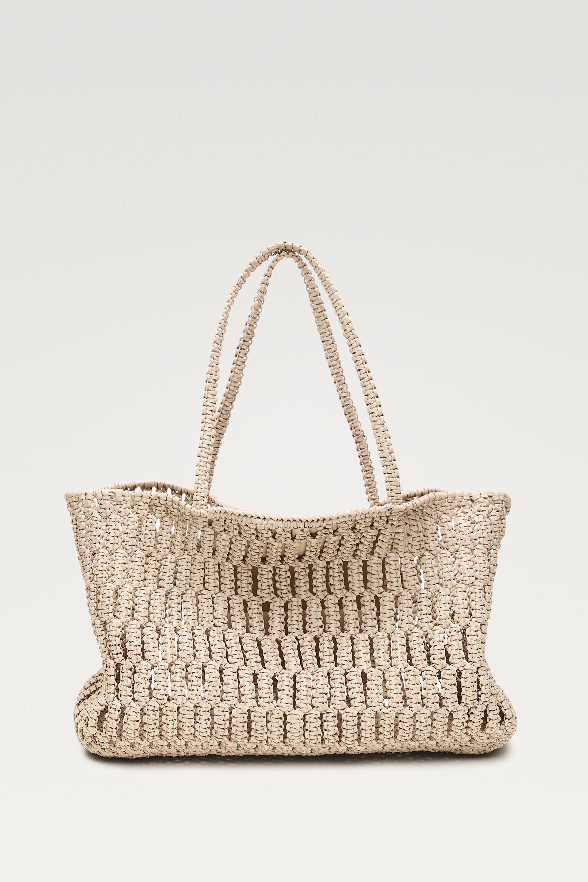 Bolso shopper trenzado piel napa