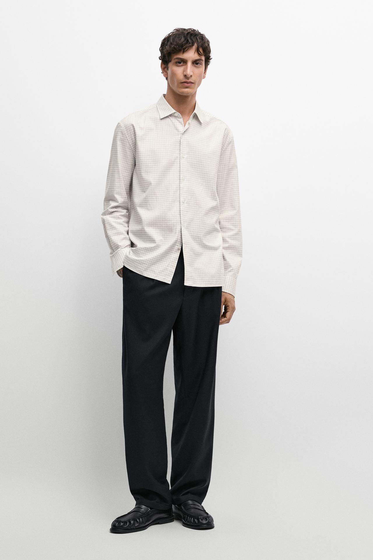 100% wool relaxed fit pants — NAVY BLUE