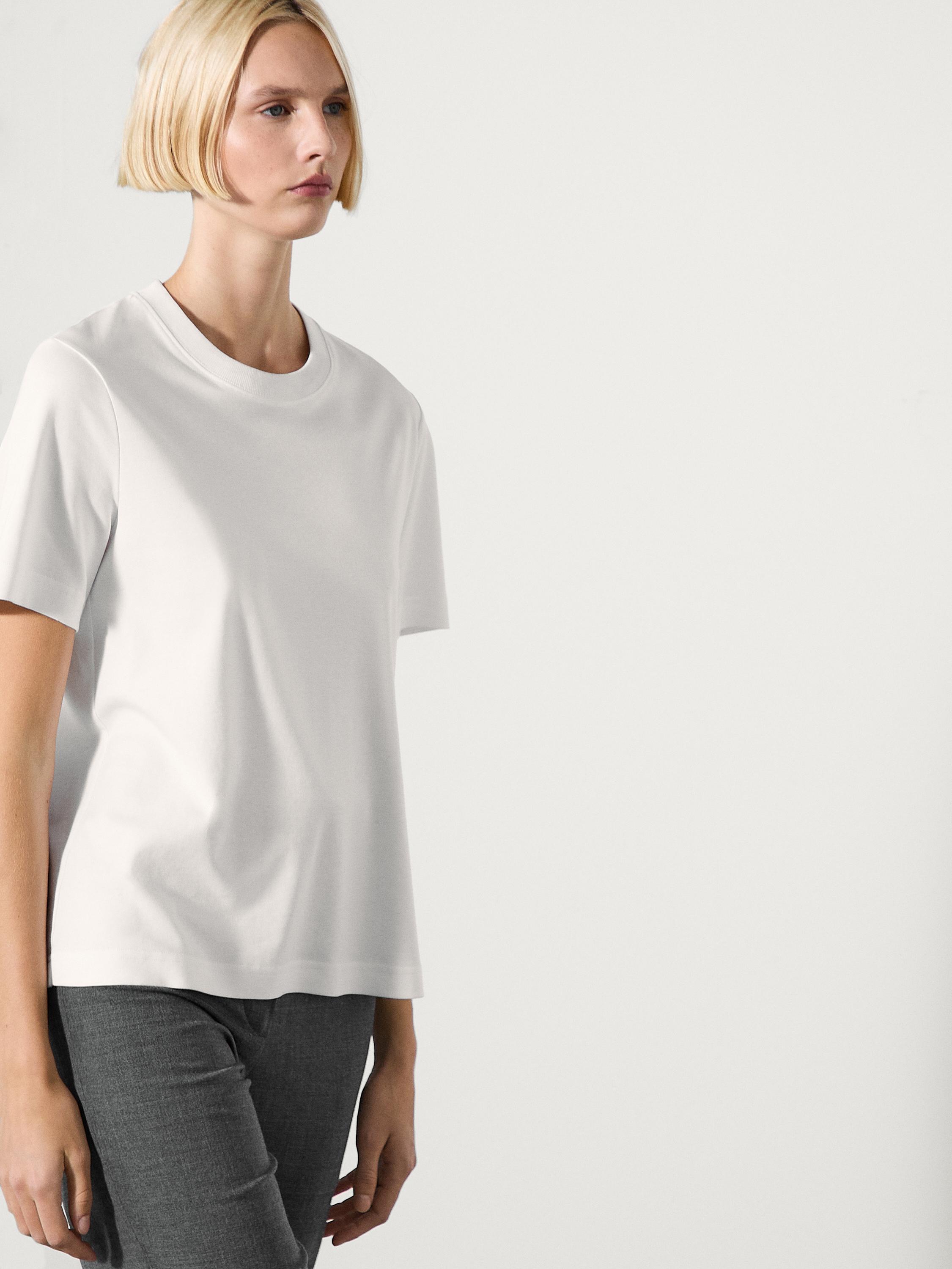 Short sleeve interlock T-shirt — Off white
