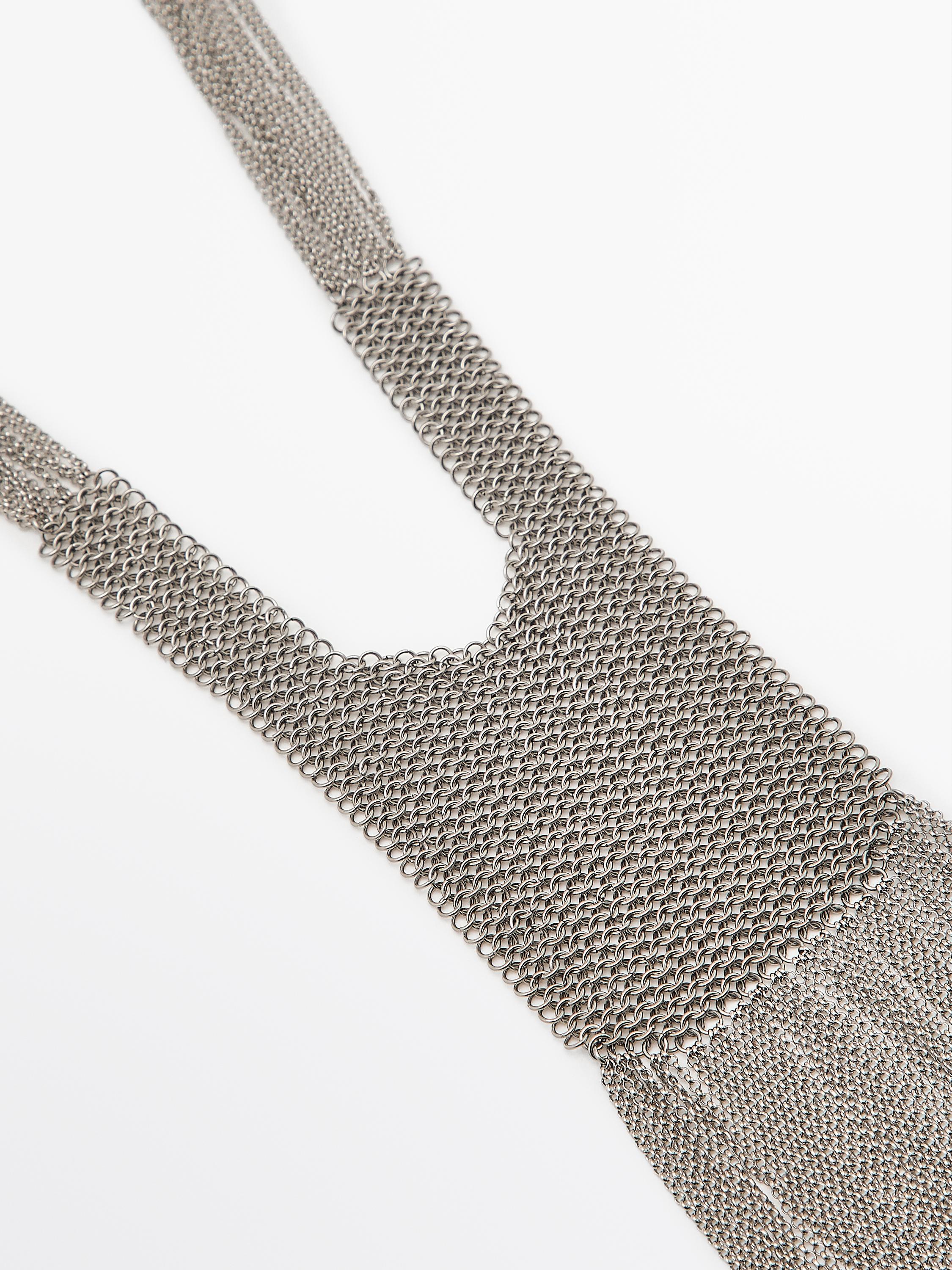 Mesh rechthoekige ketting - Limited Edition