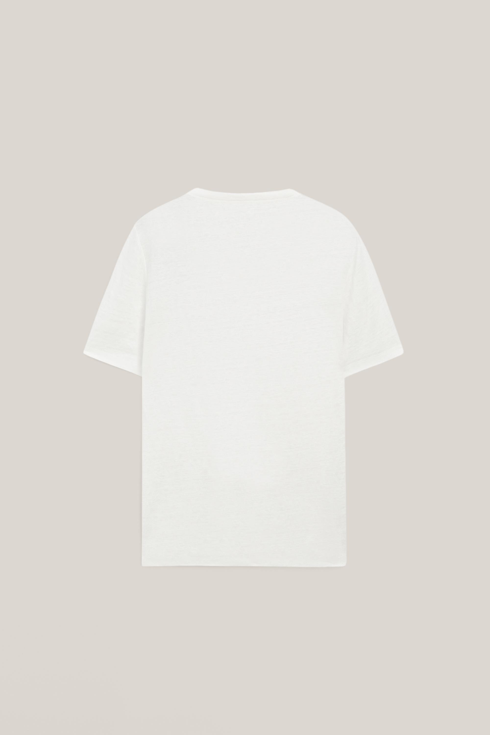 100% linen short sleeve T-shirt - LIMITED EDITION — Off white