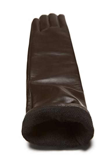 Long nappa leather gloves - LIMITED EDITION — BROWN 9