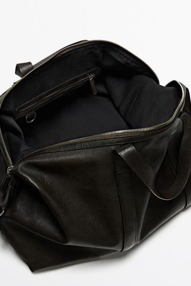 Nappa leather sport bag — KHAKI 5