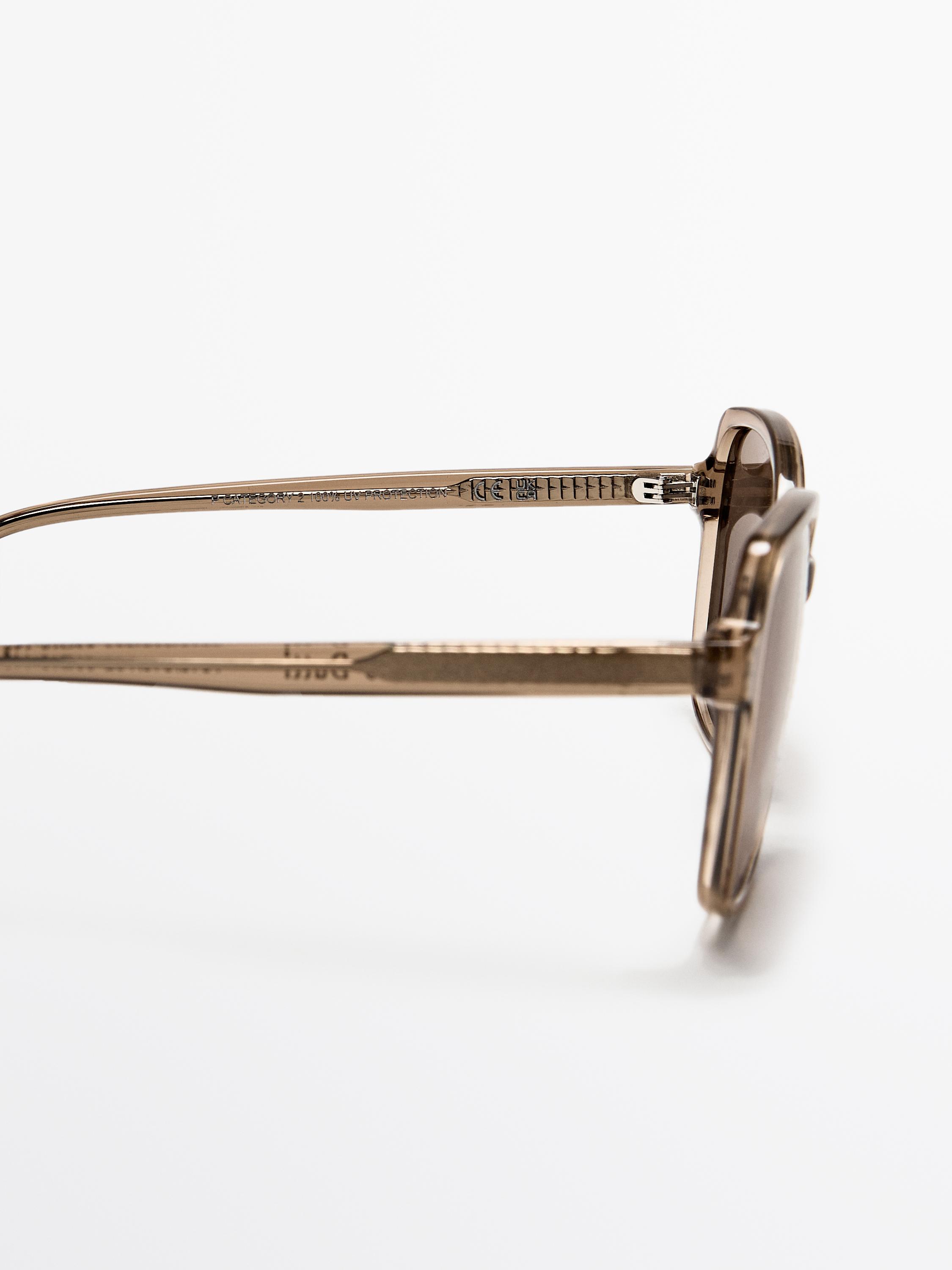 Square sunglasses — Caramel