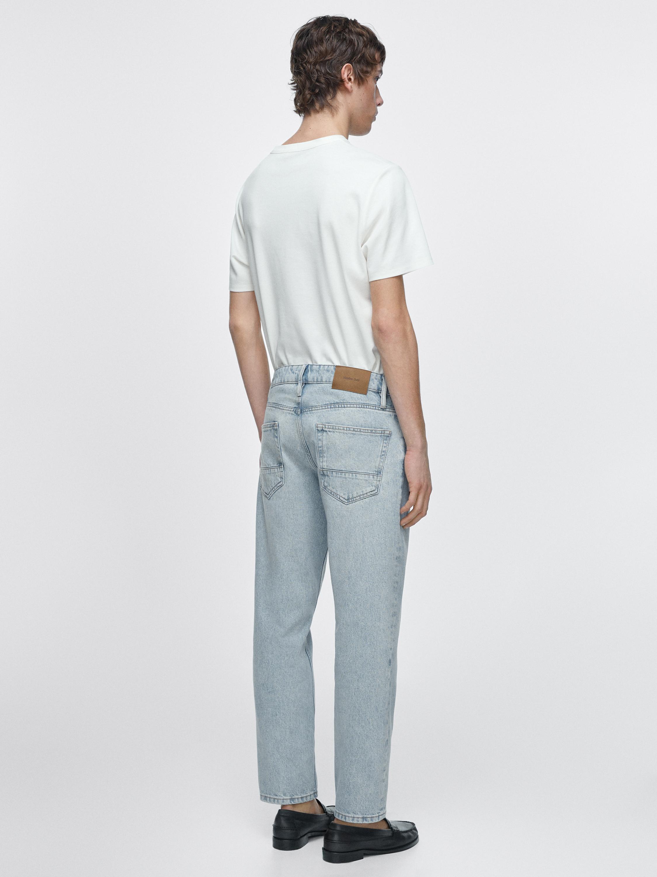 Cropped slim fit jeans — Light Blue