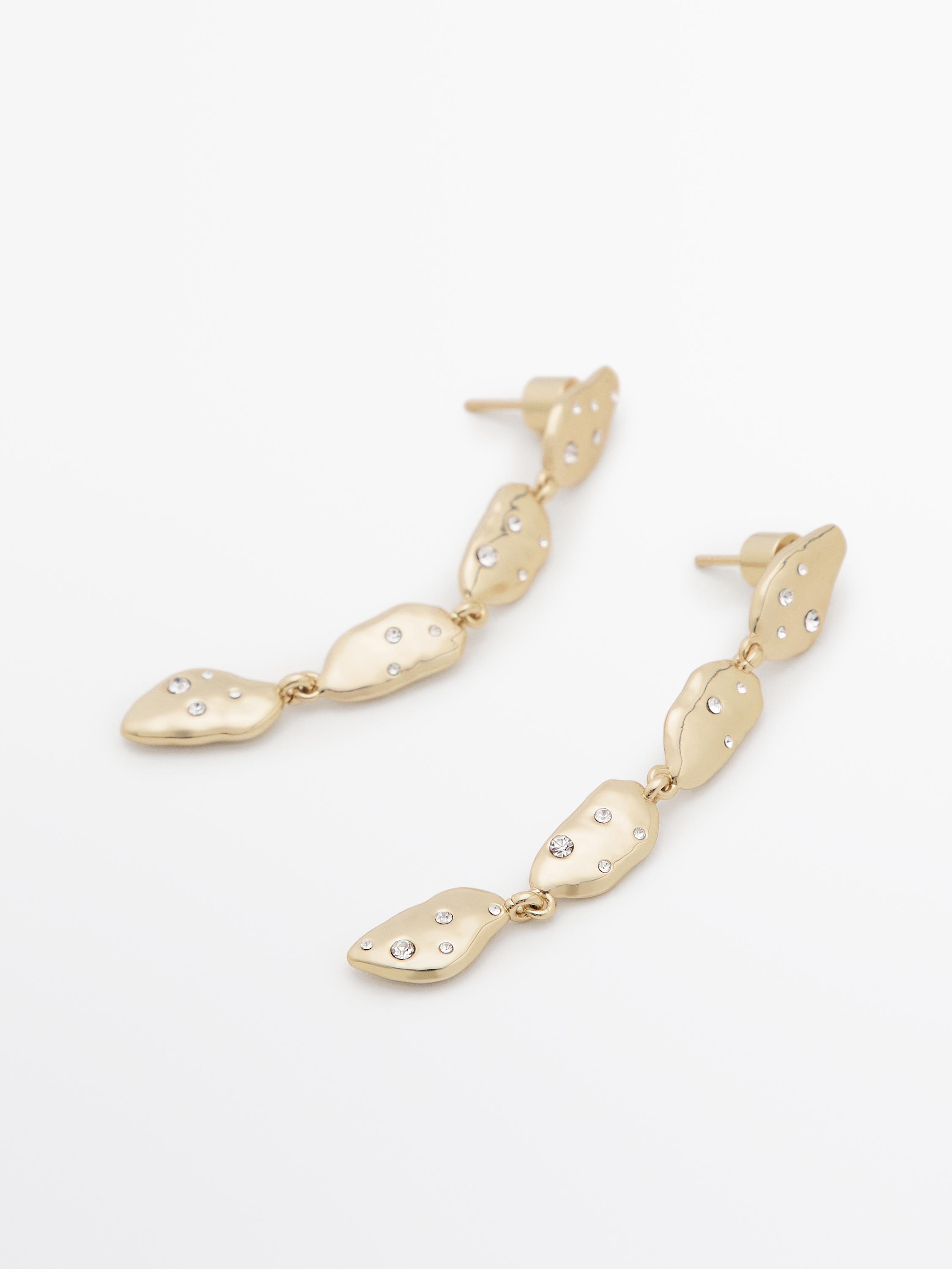 Pendientes largos brillo