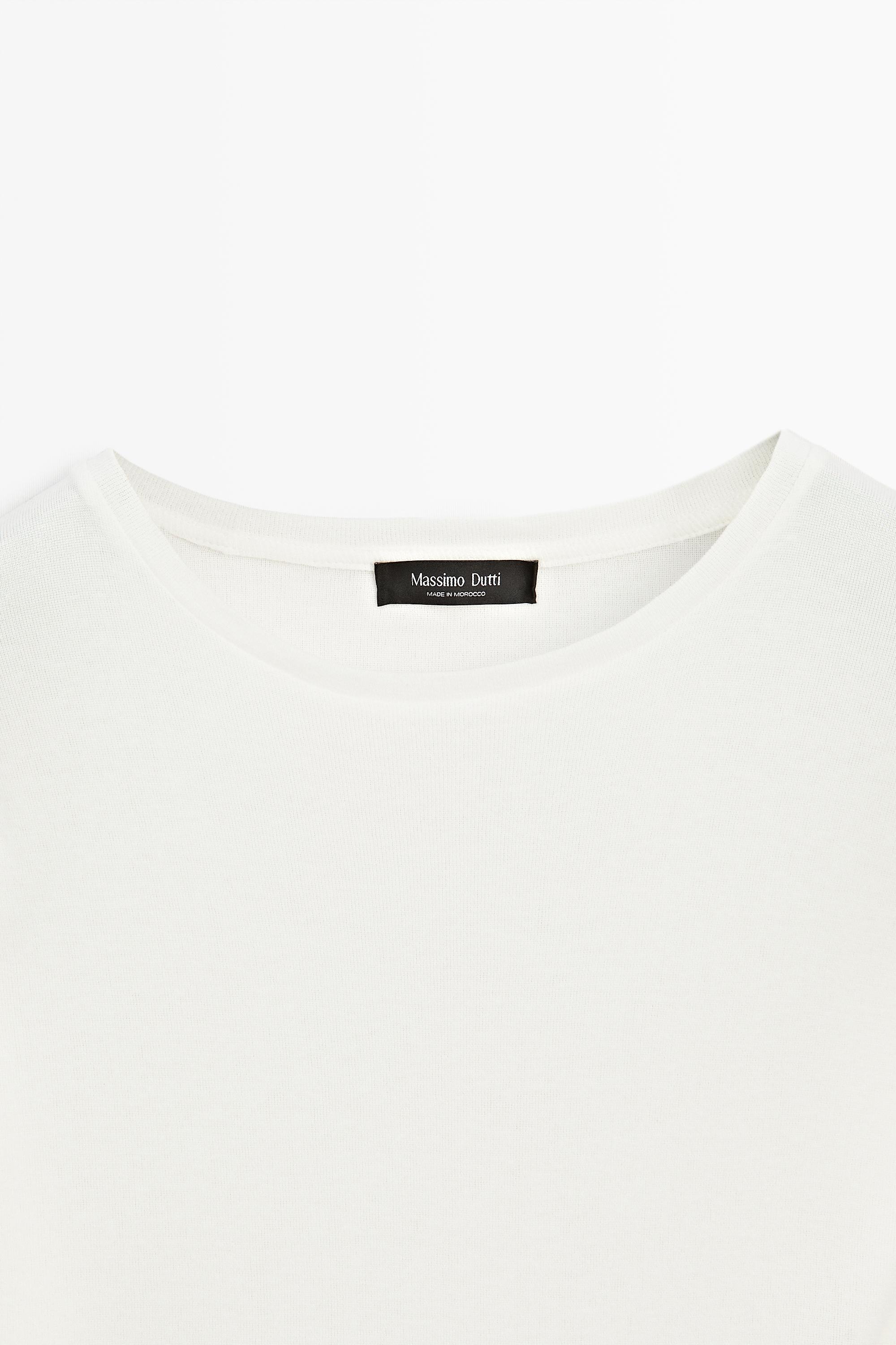 Button-detail short sleeve T-shirt — Off white