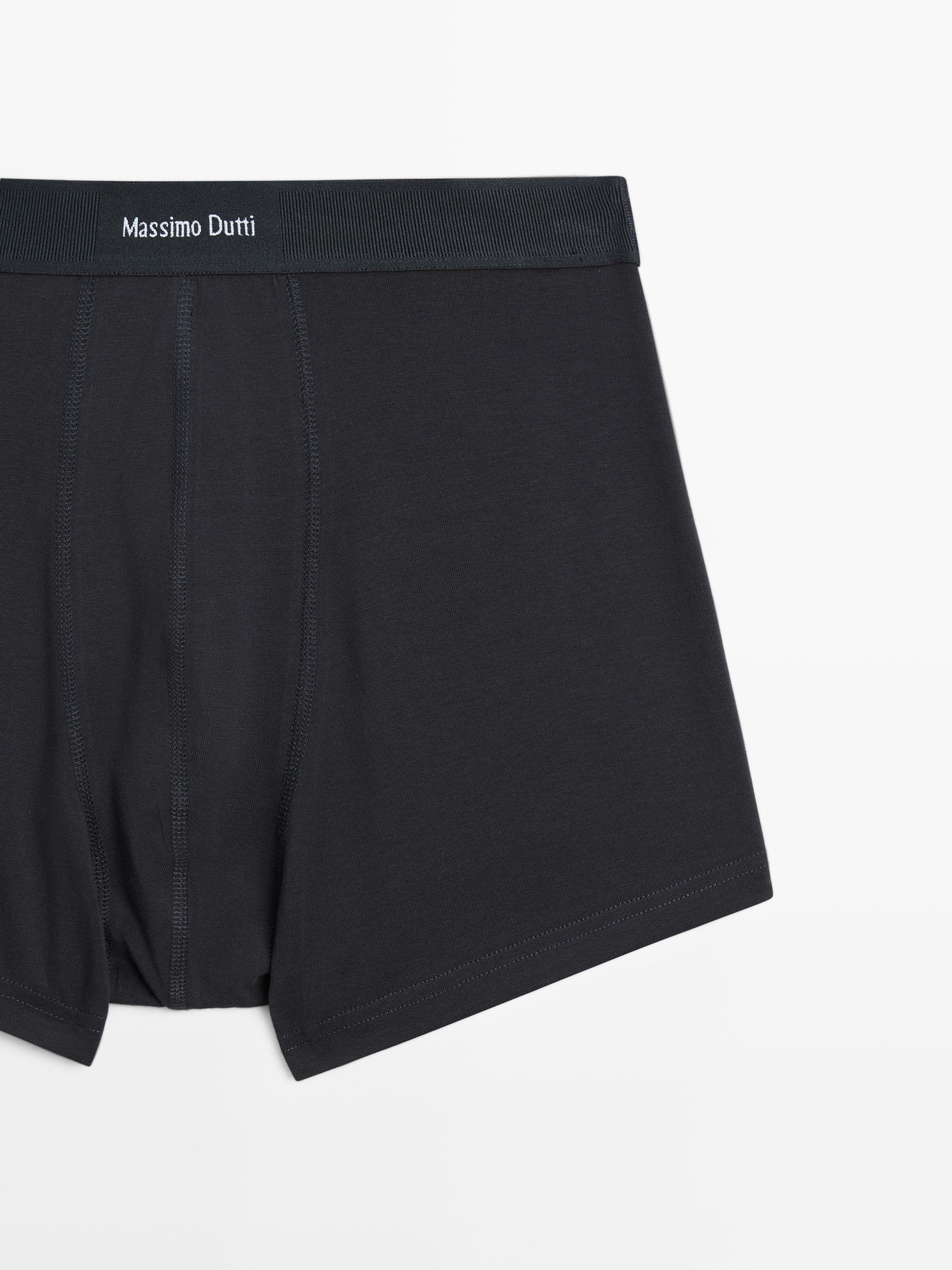 Boxers with logo waistband — NAVY BLUE