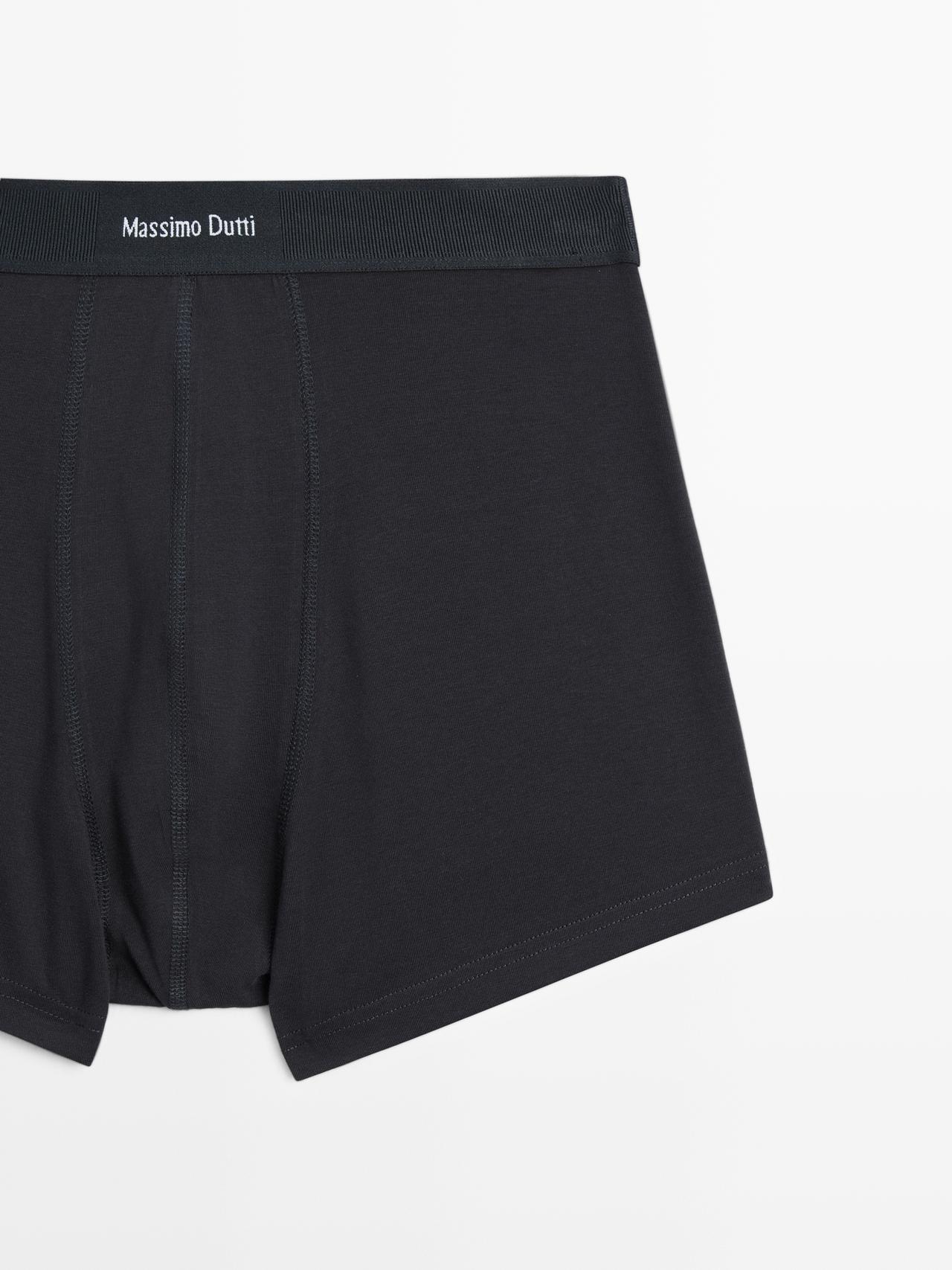 Boxers with logo waistband — NAVY BLUE