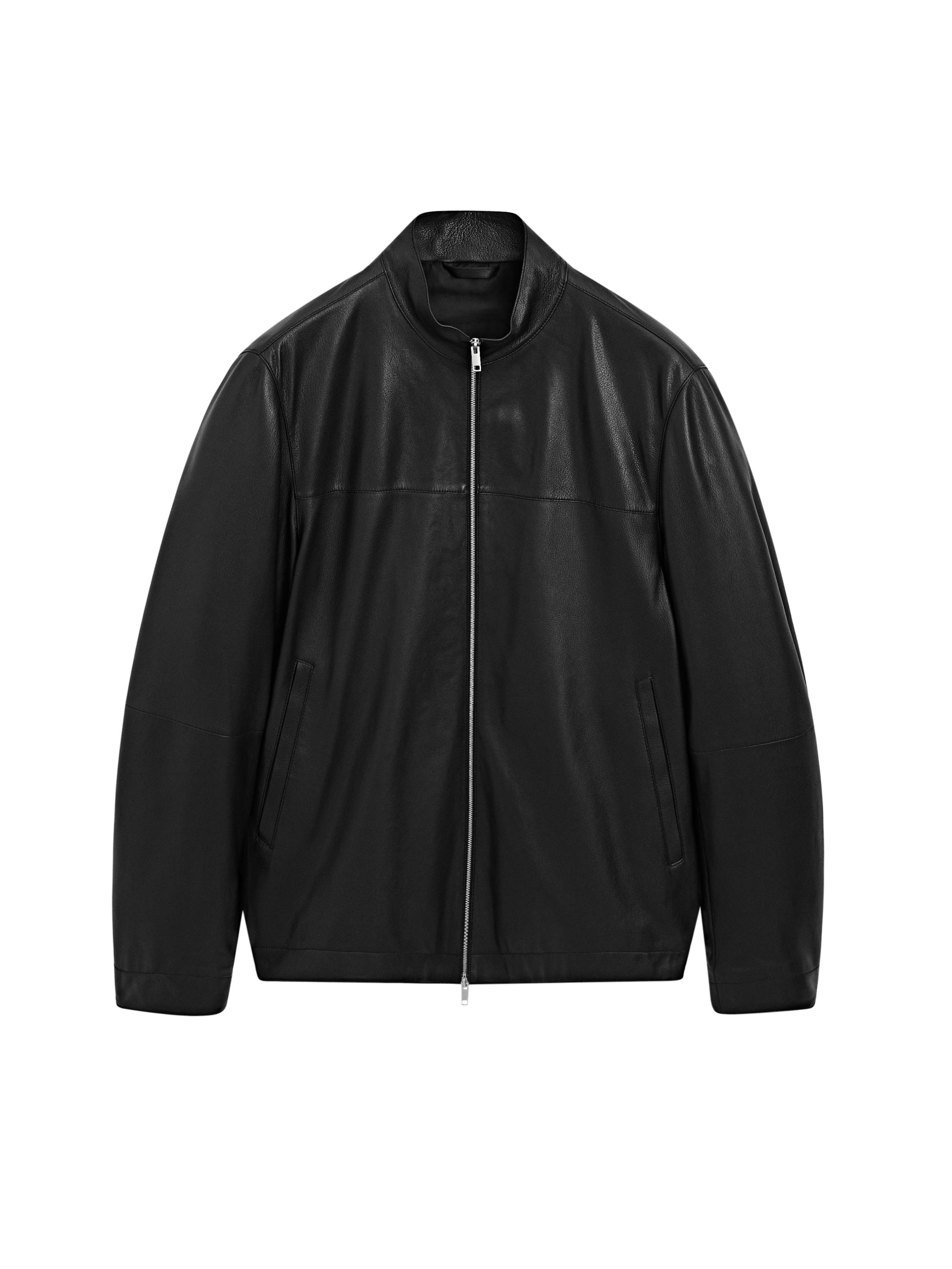 Куртка зі шкіри наппа на блискавці · Чорний · Bomberâ Jacket