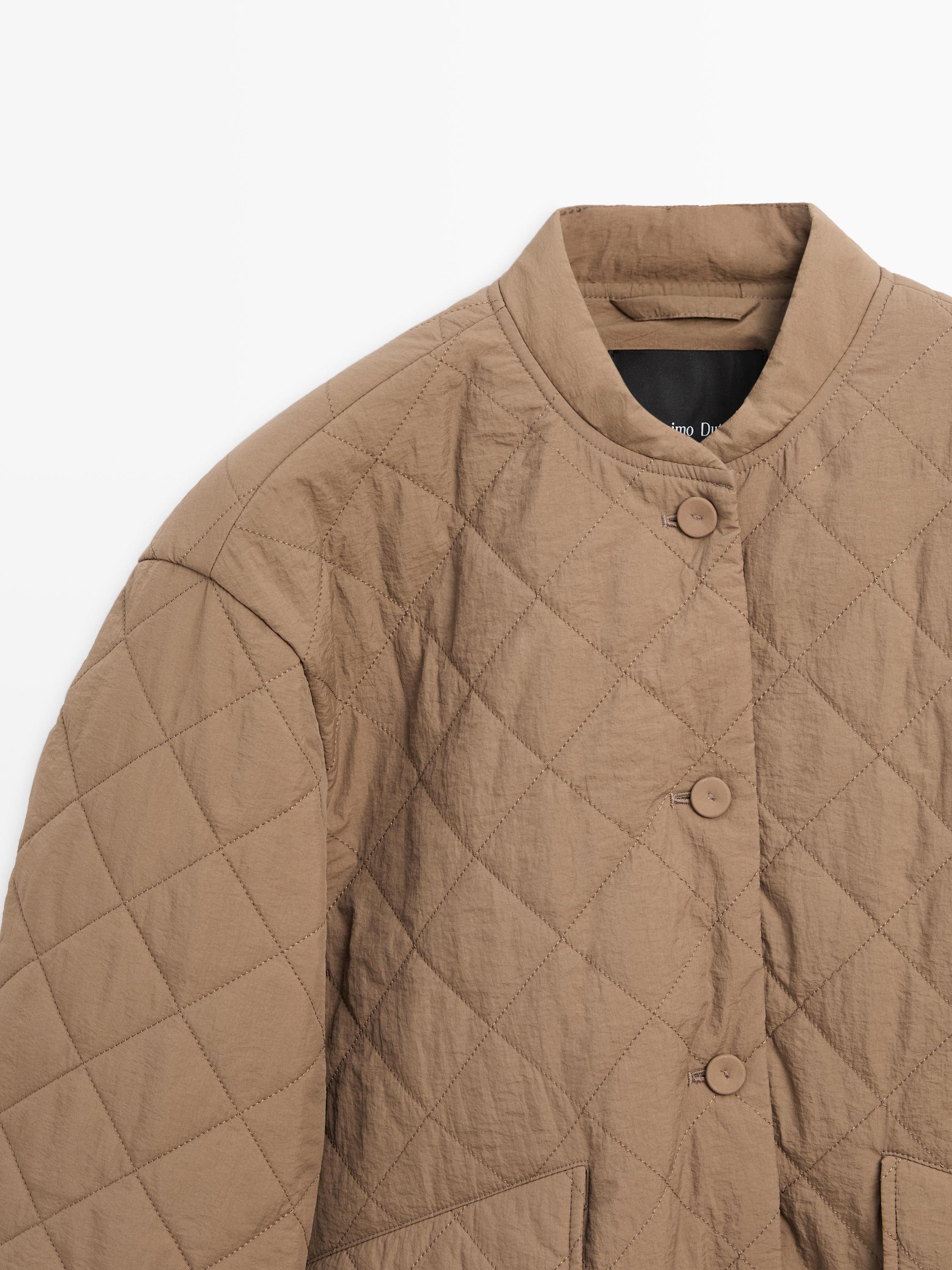 Cropped down bomber jacket