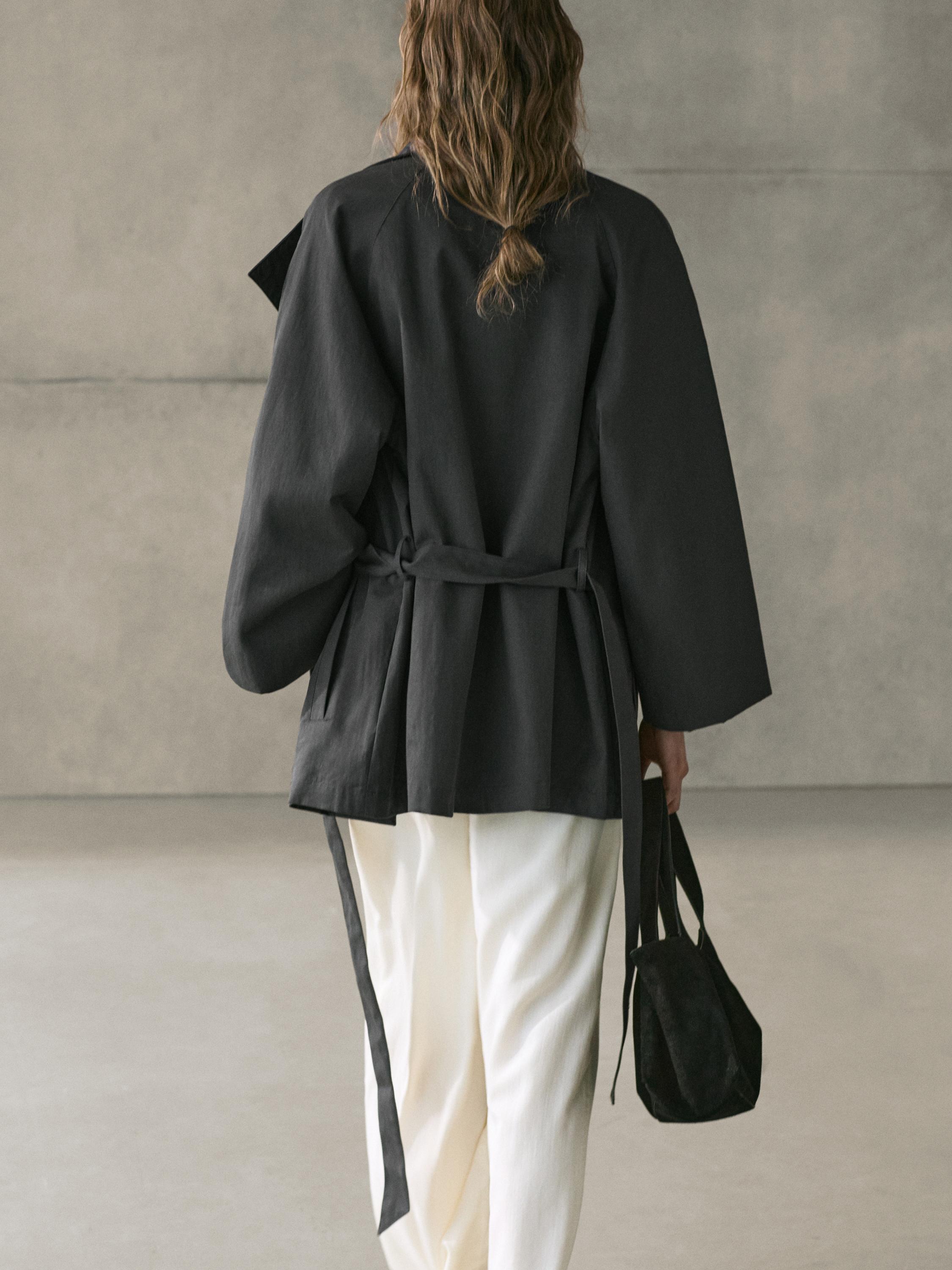 Oversize silk and wool blend knit sweater — LEAD