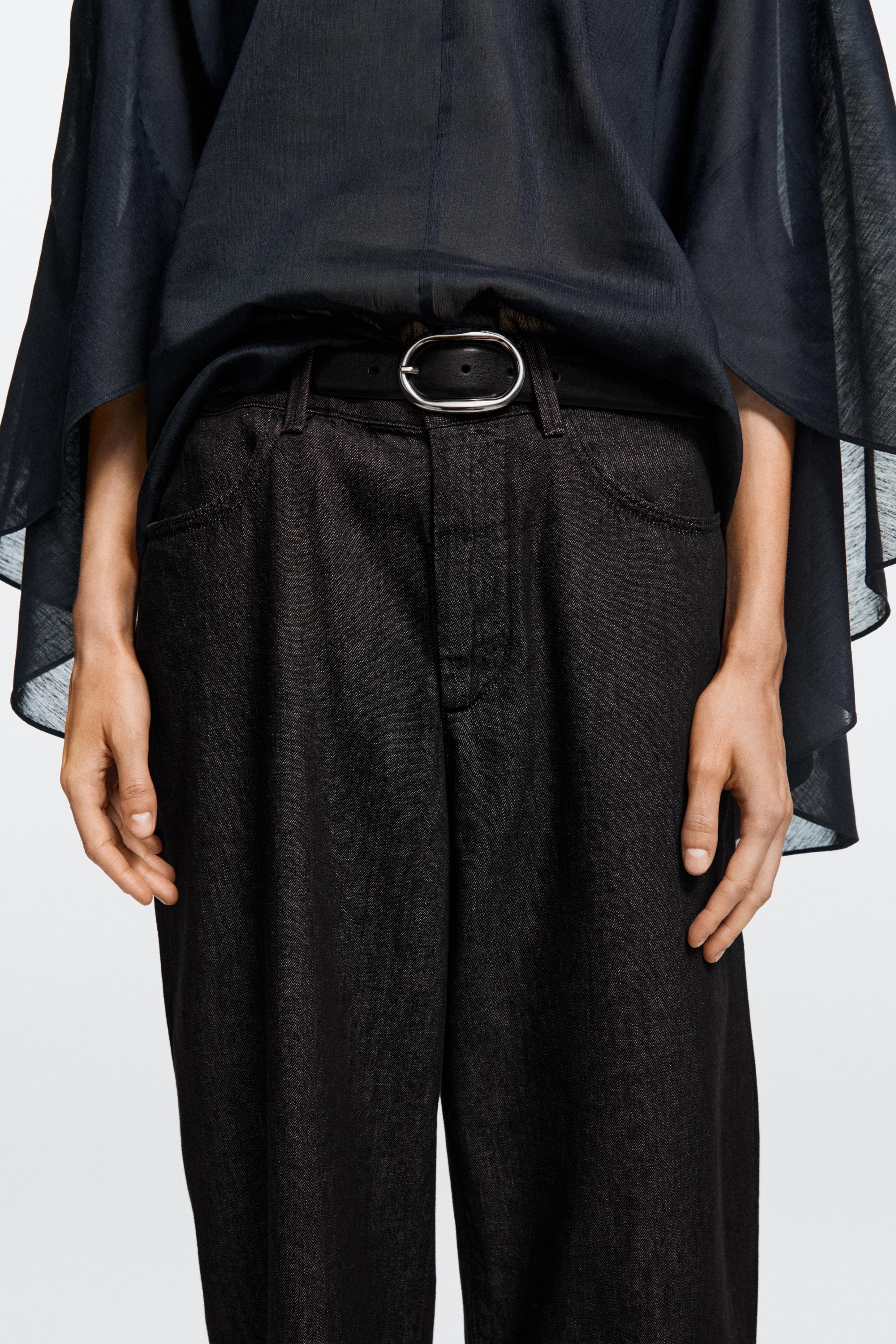 Barrel fit jeans — BLACK