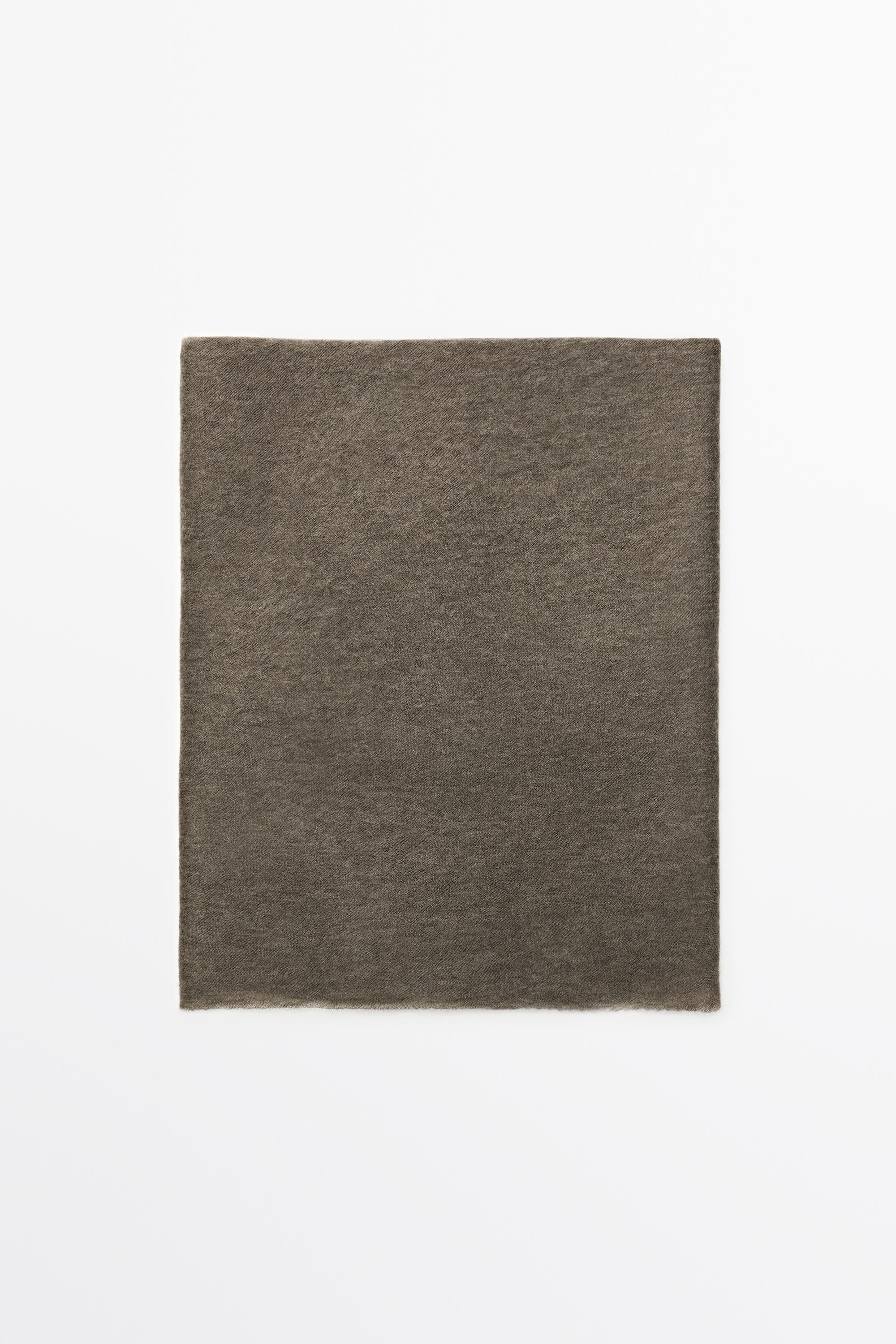 100% Cashmere scarf — MOLE BROWN