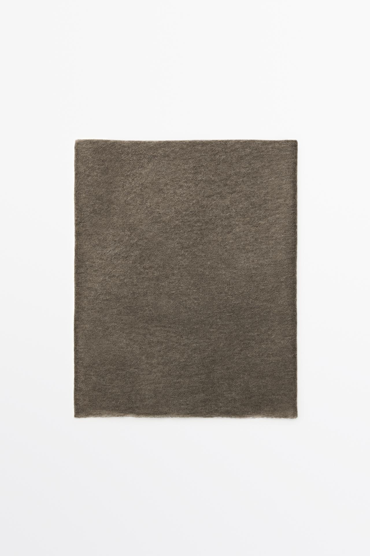 100% Cashmere scarf — MOLE BROWN