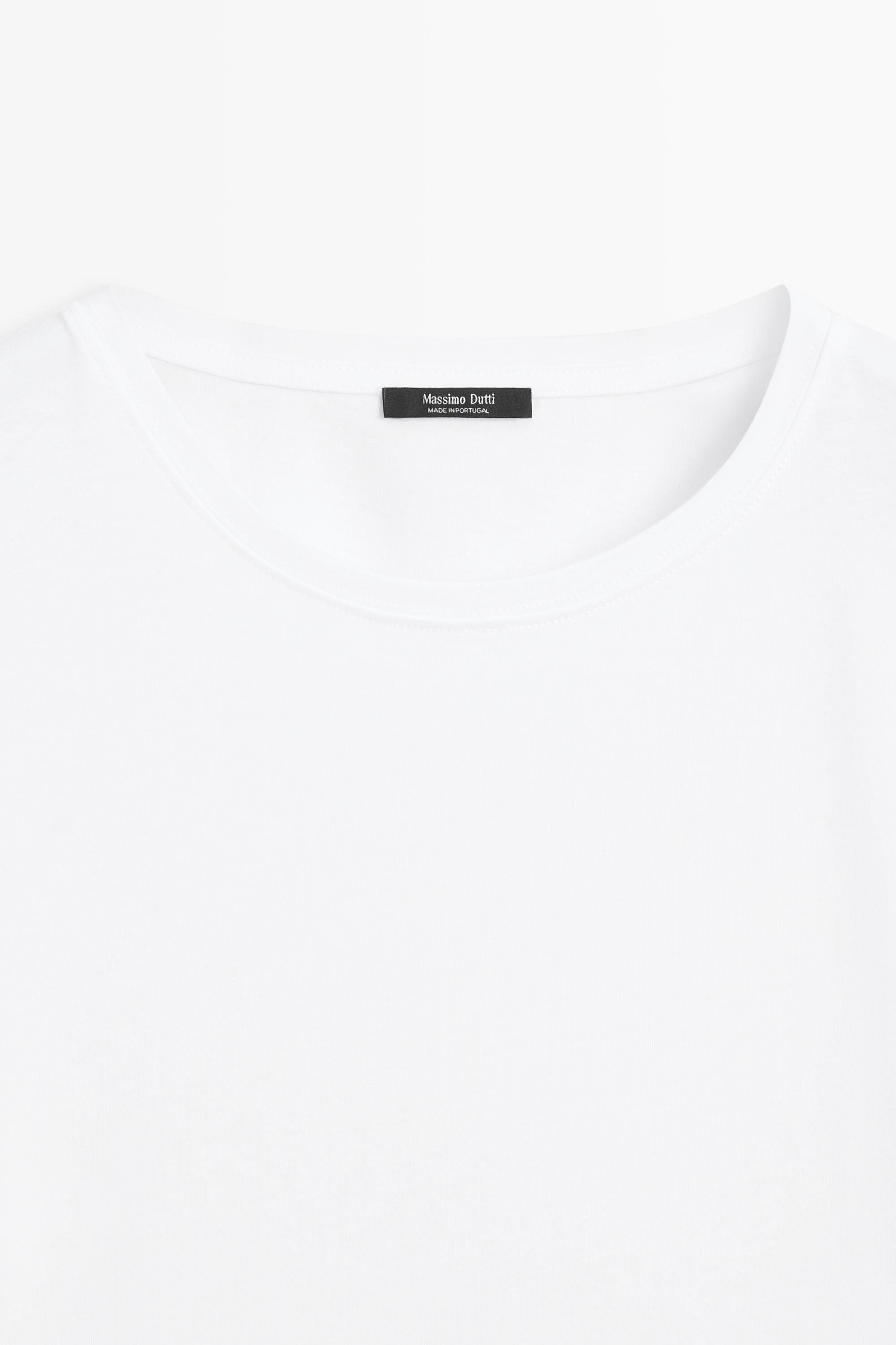 100% cotton short sleeve T-shirt — WHITE