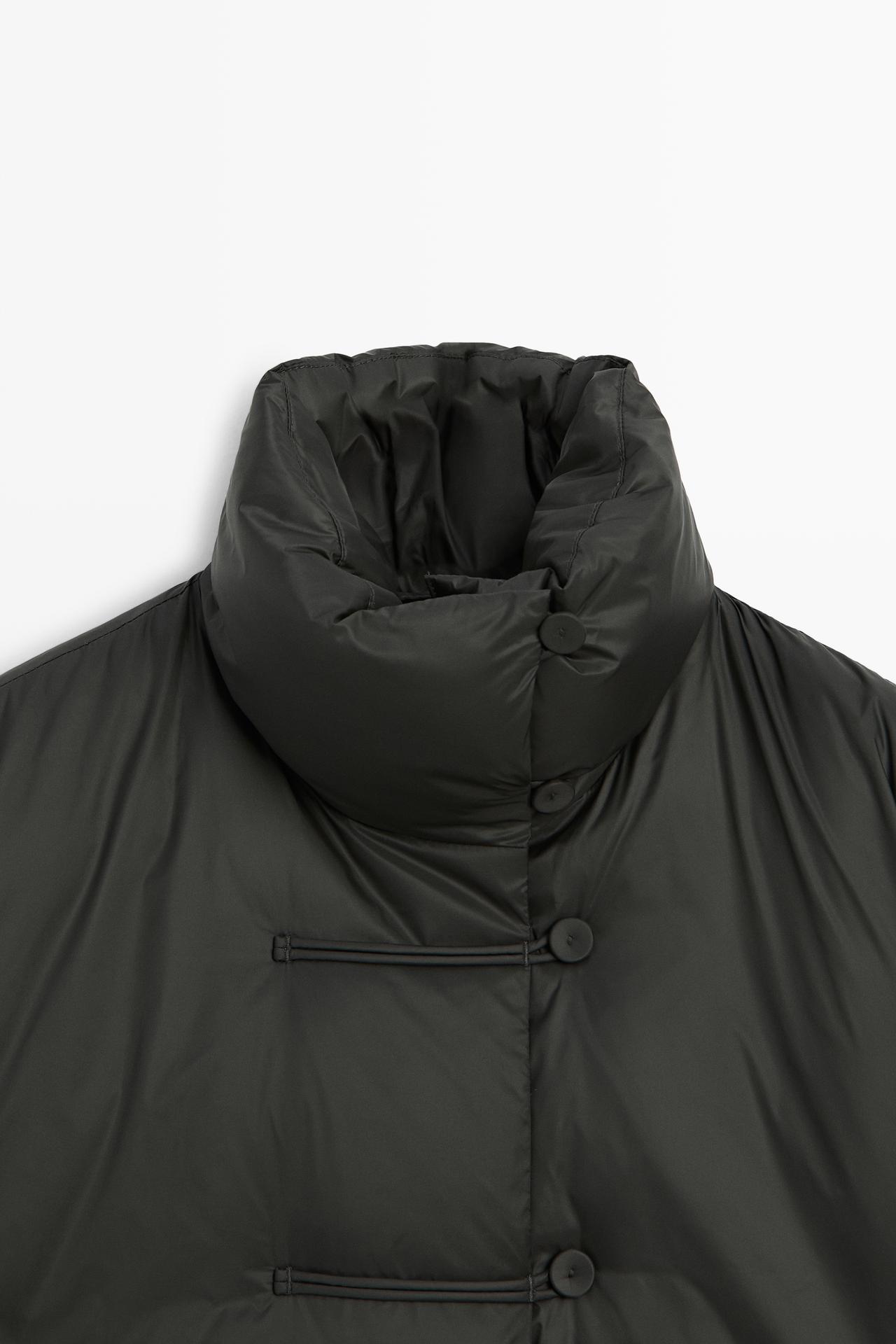 Down jacket with toggle detail — ANTHRACITE GREY