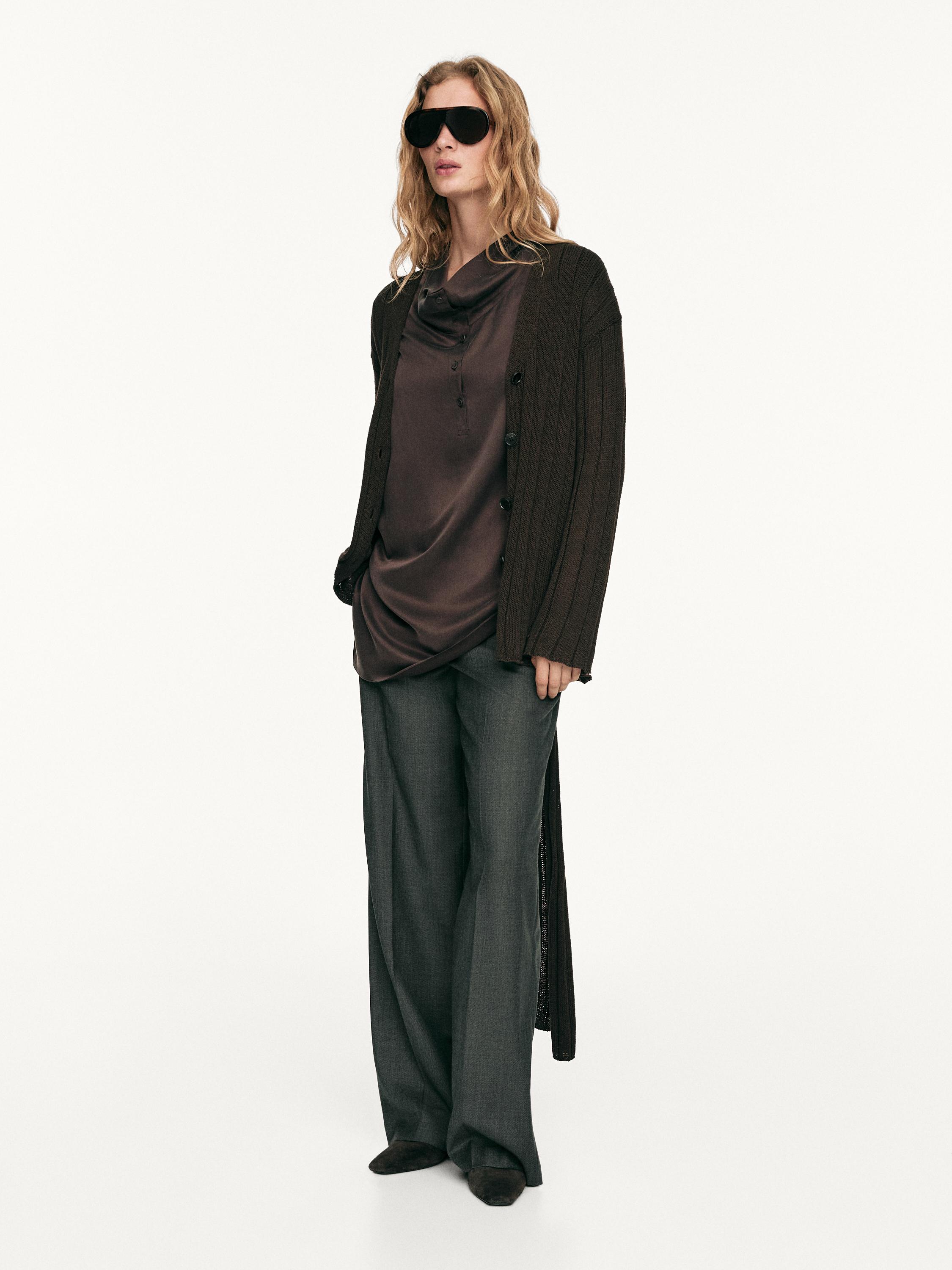 Wedge heel mules — BROWN