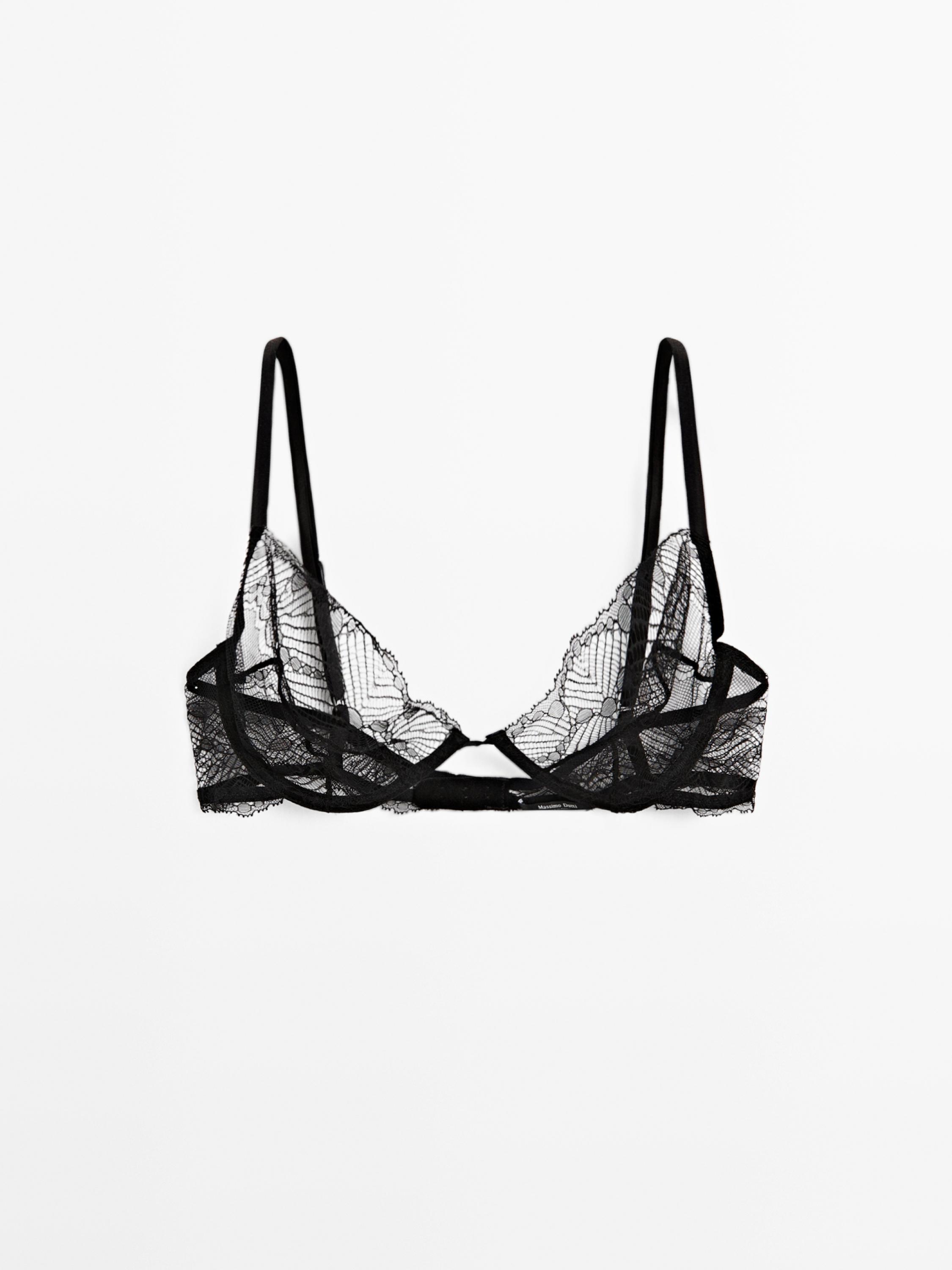 حمالة صدر دانتيل بسلك سفلي