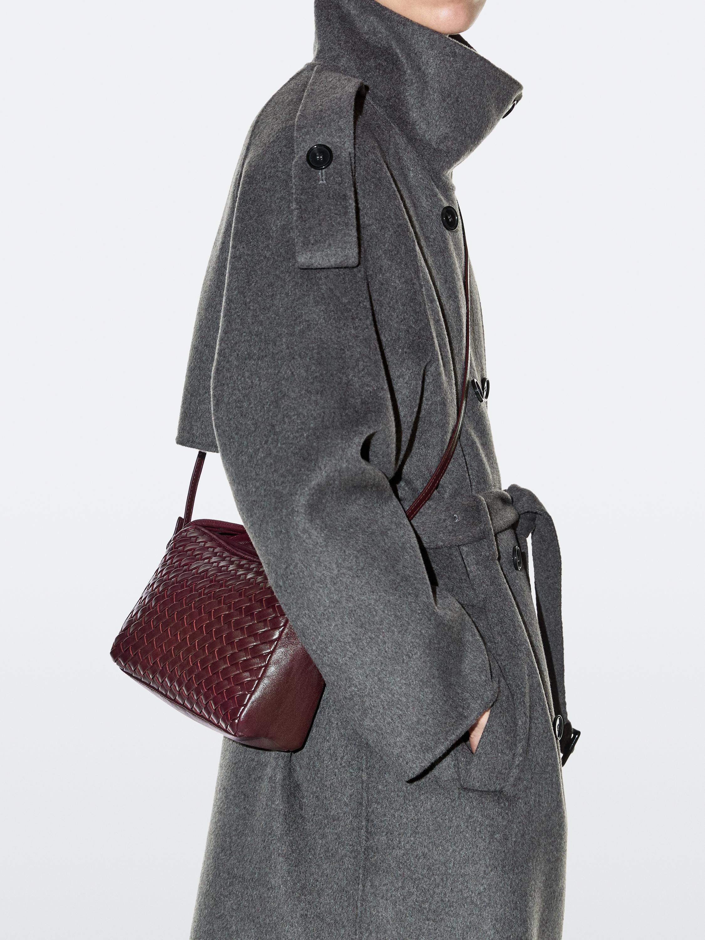 Nappa leather braided mini bag