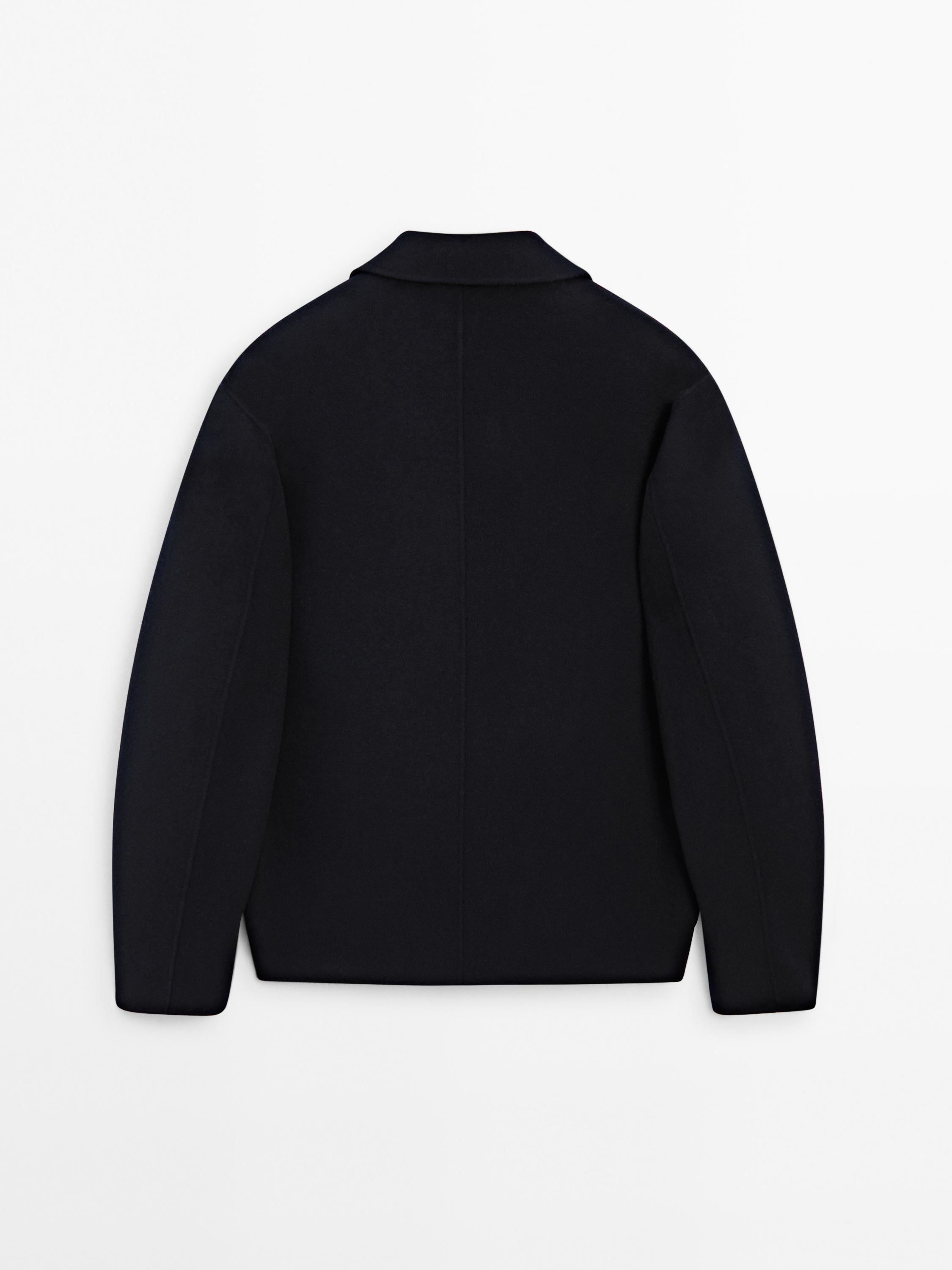 Double 100% wool overshirt