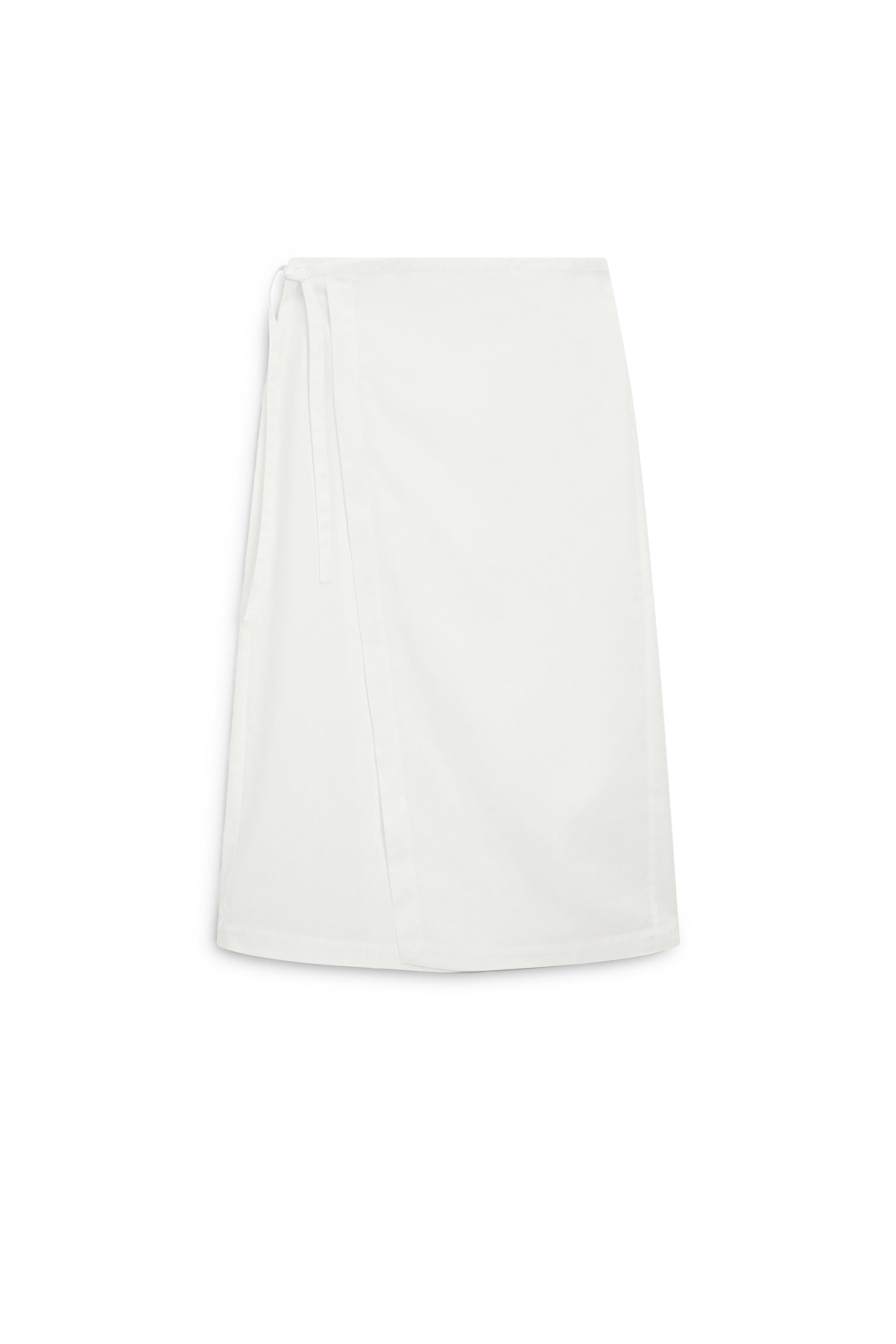 Wrap midi skirt - STUDIO — CREAM