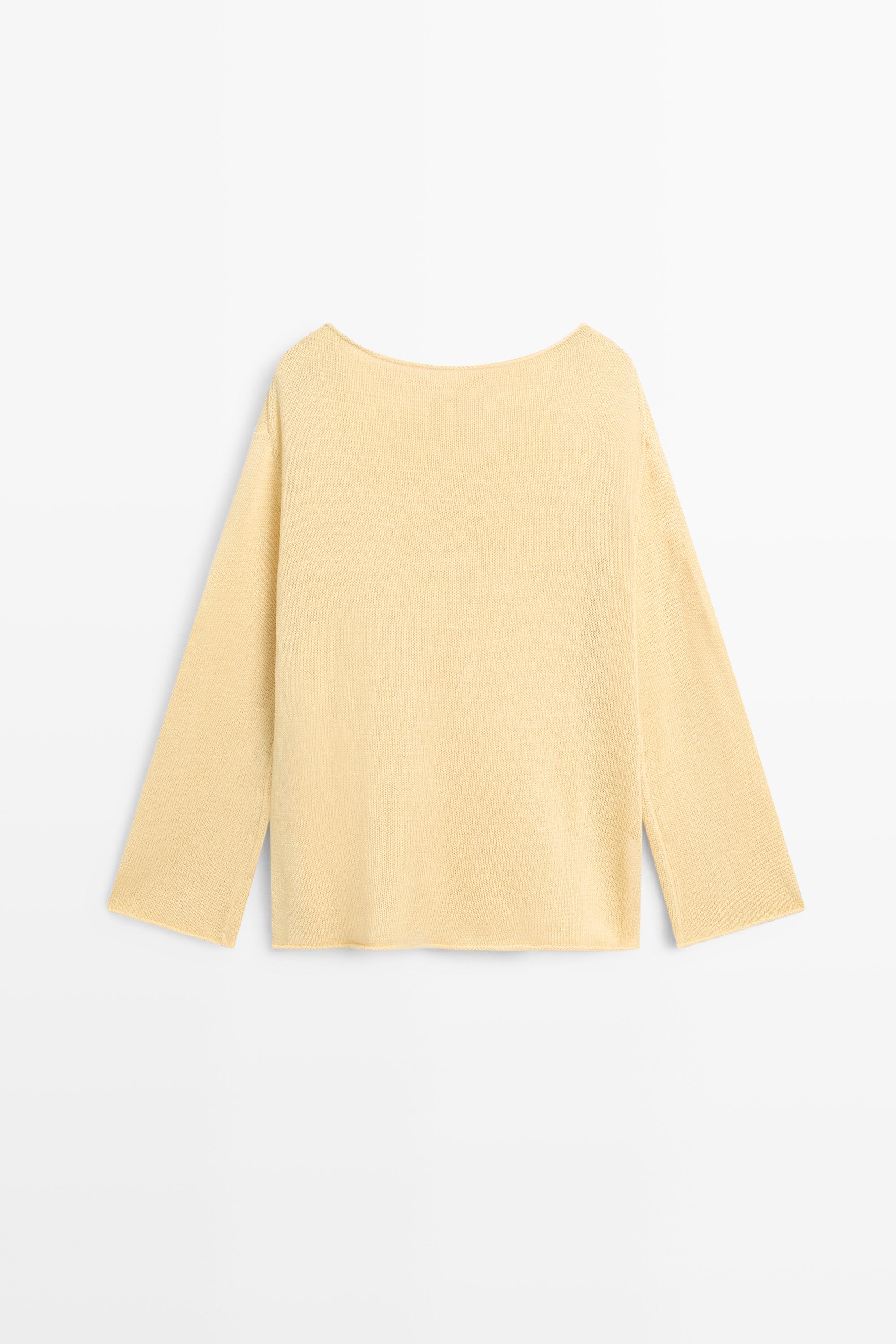 100% mercerised cotton sweater — GOLDEN