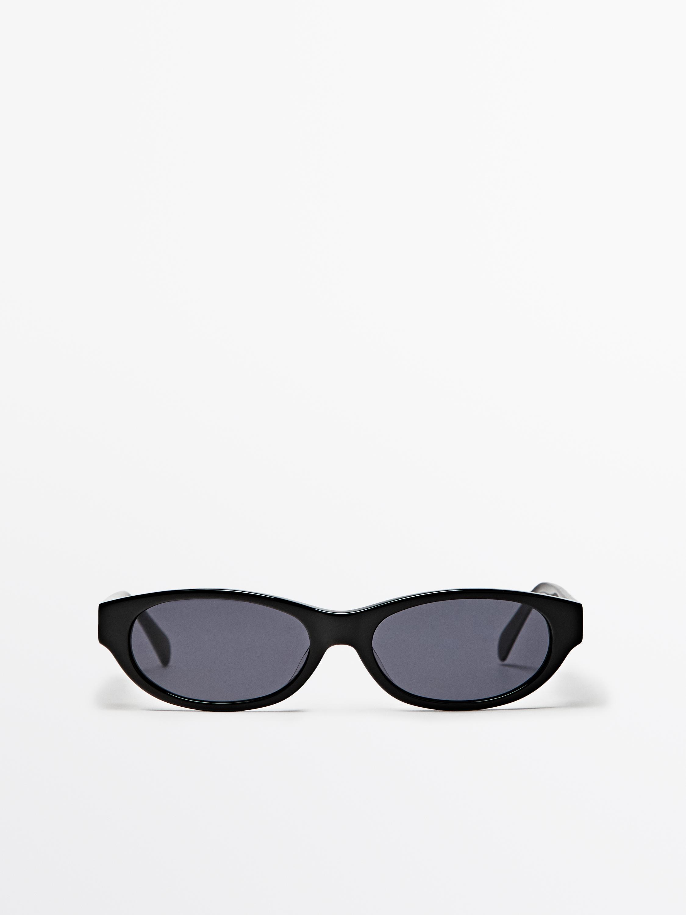 Narrow sunglasses — BLACK