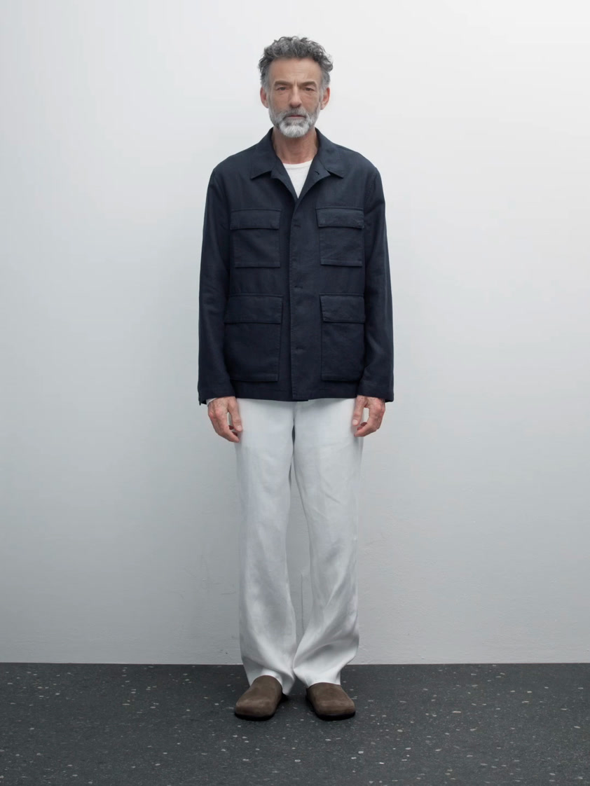 100% linen jacket with pockets