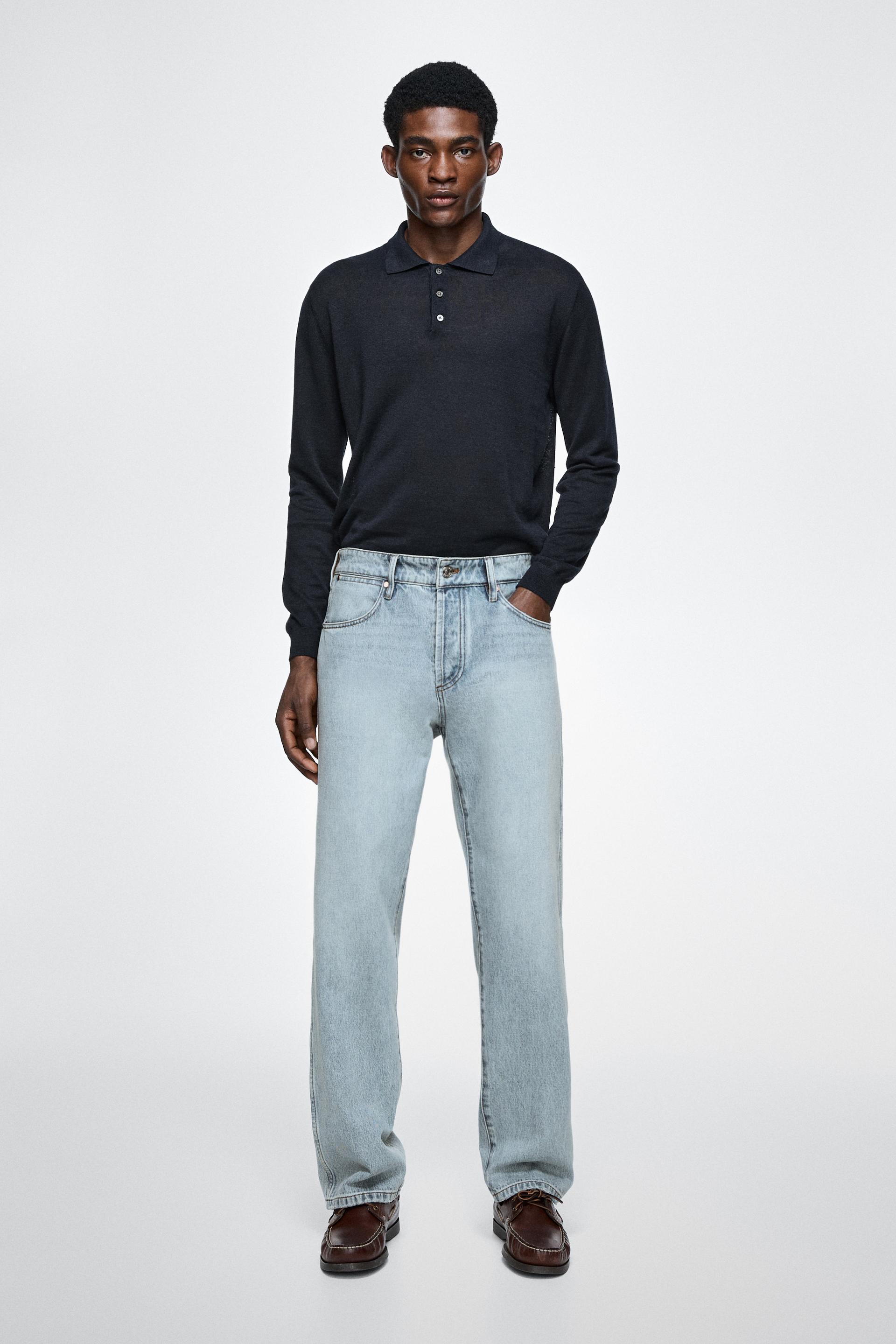 Jean Relaxed Fit - Bleu Sombre - 30 - Massimo Dutti - Homme