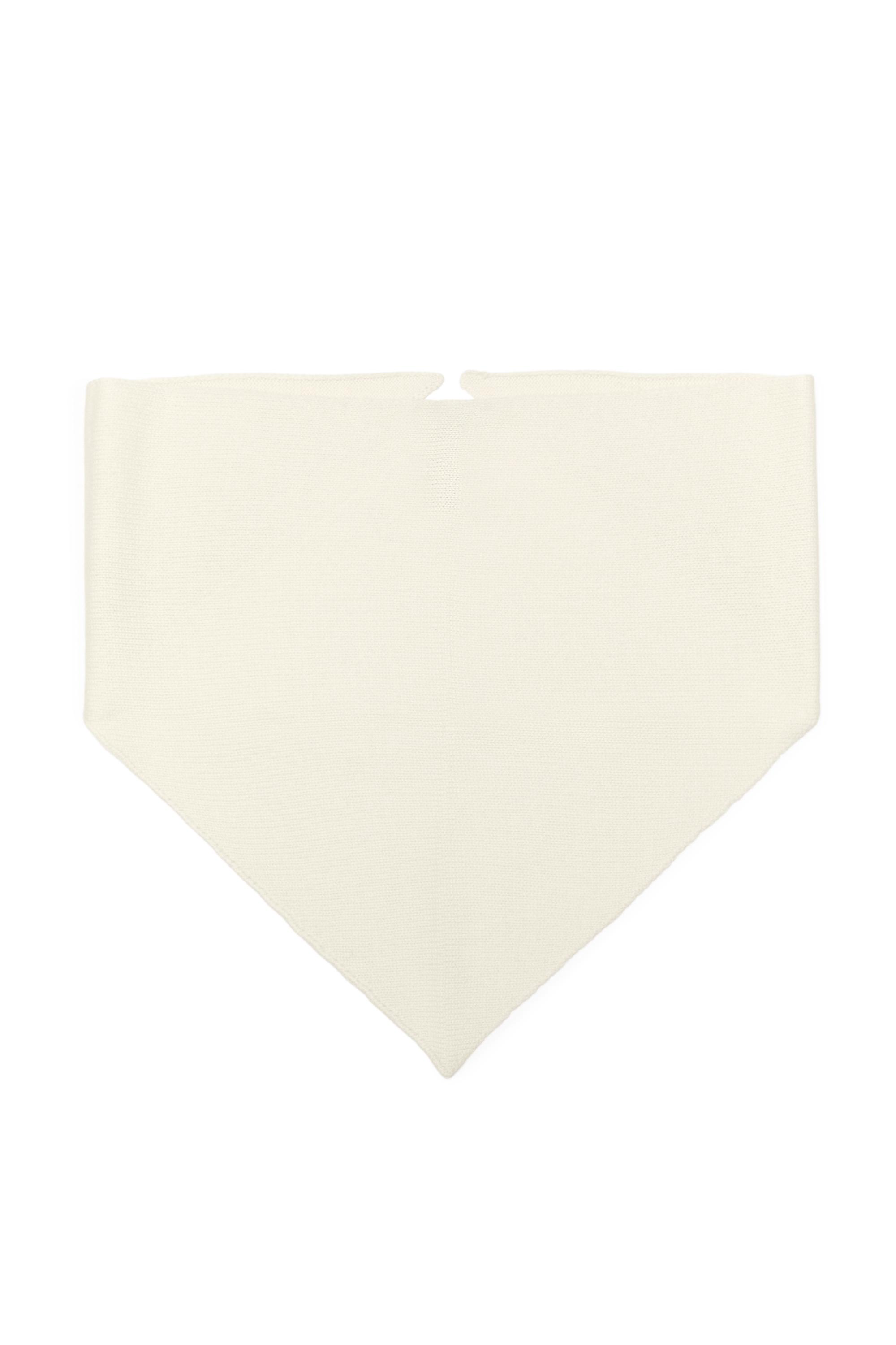100% Cashmere Bandana — Vanilla