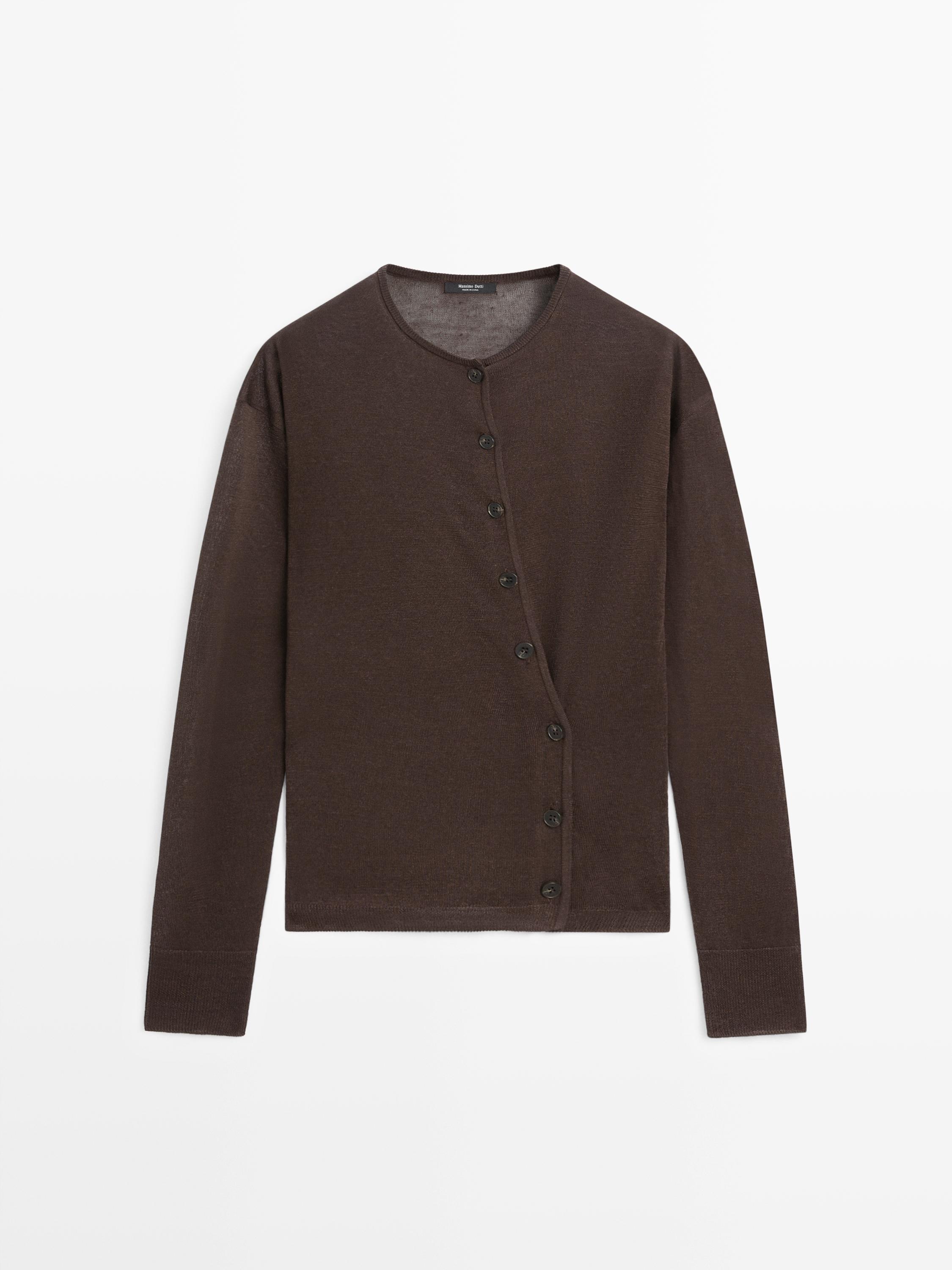 Jack van linnenmix met knopen