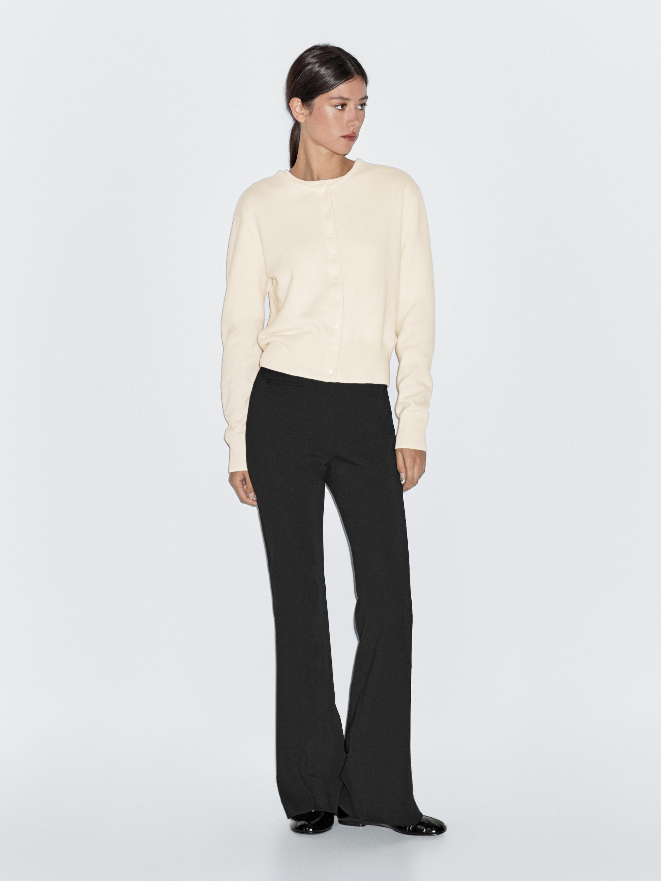 Cárdigan punto mezcla lana