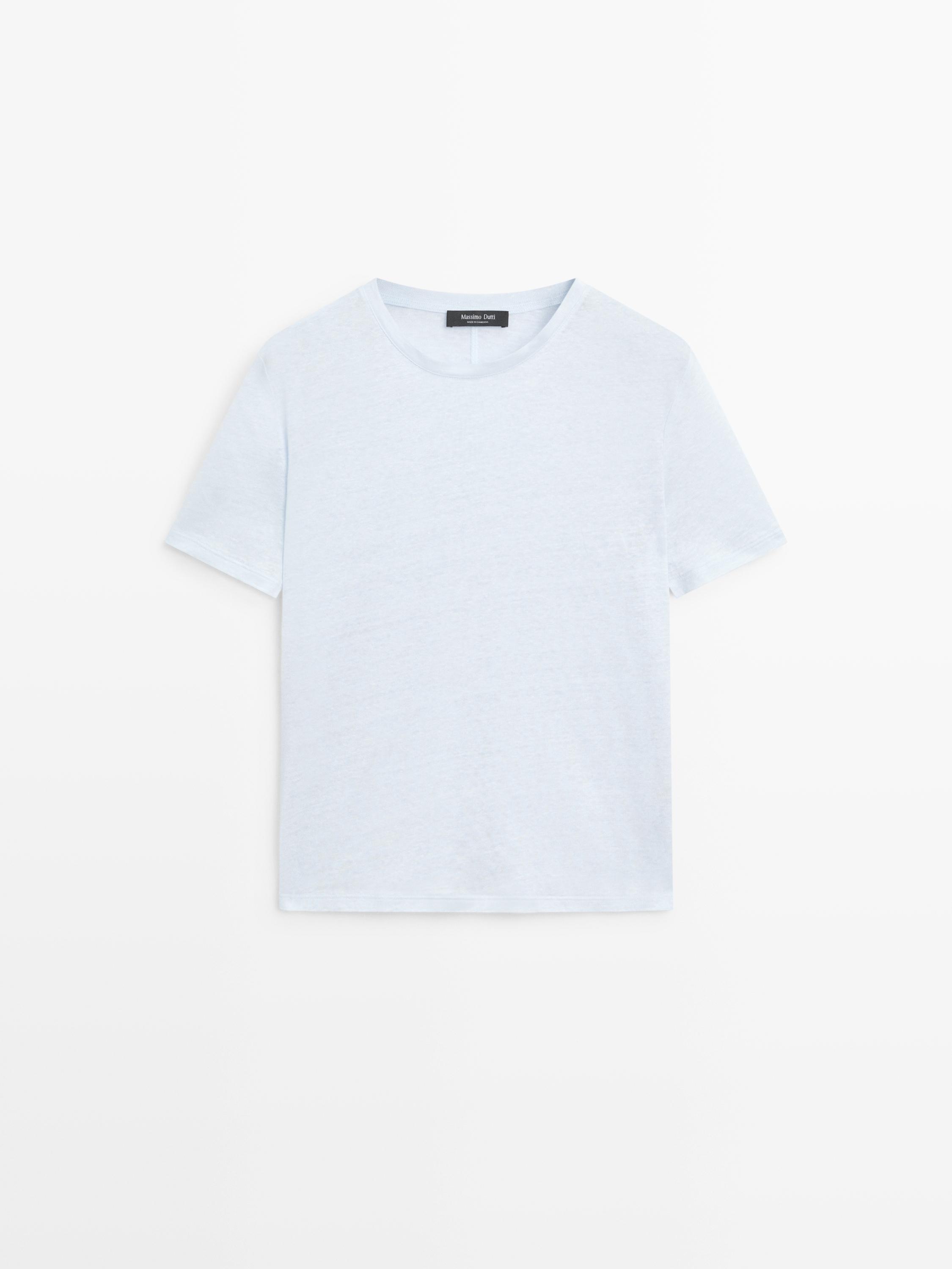 მოკლე სახელოიანი სელის მაისური