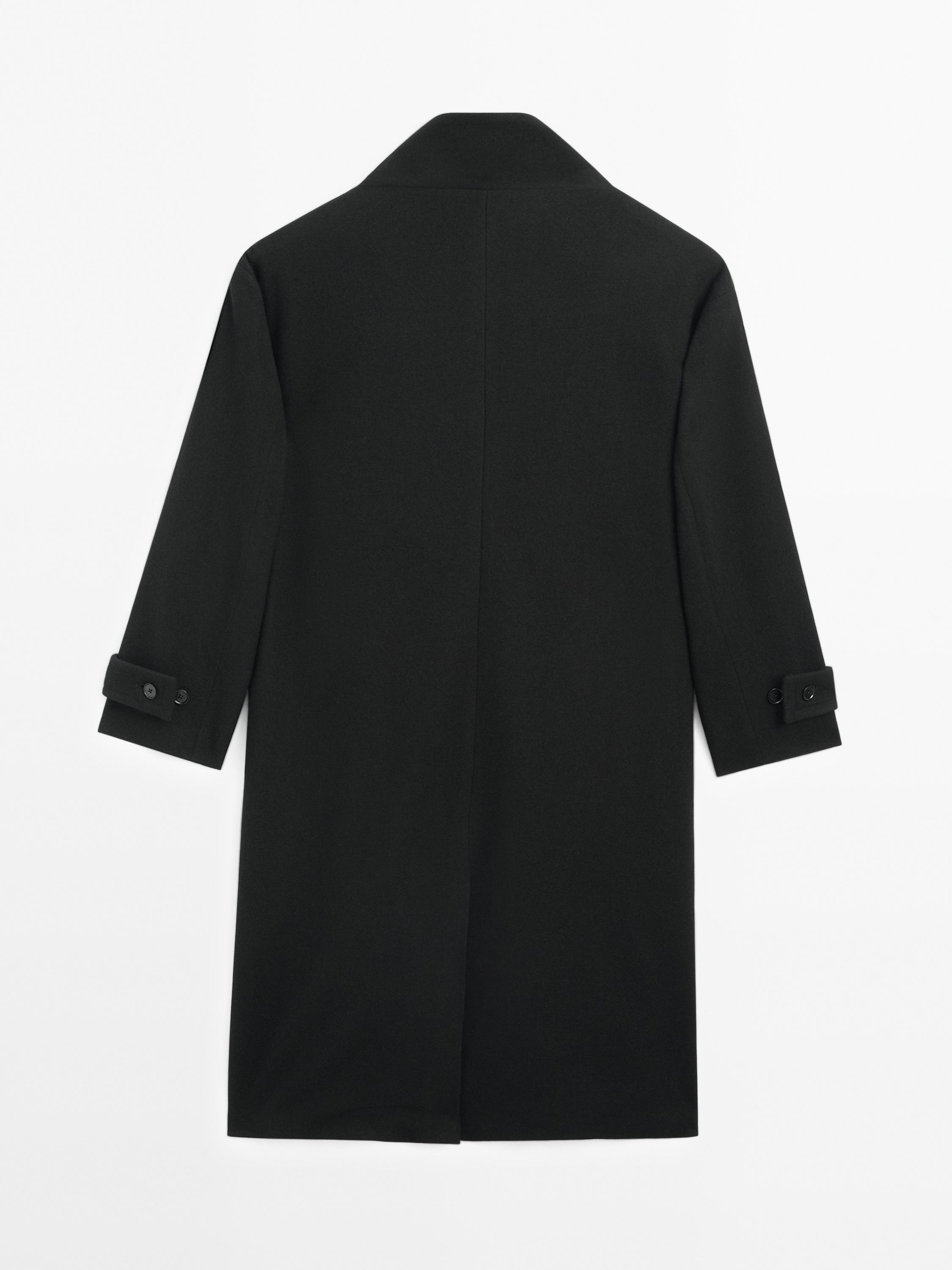 100% wool long coat