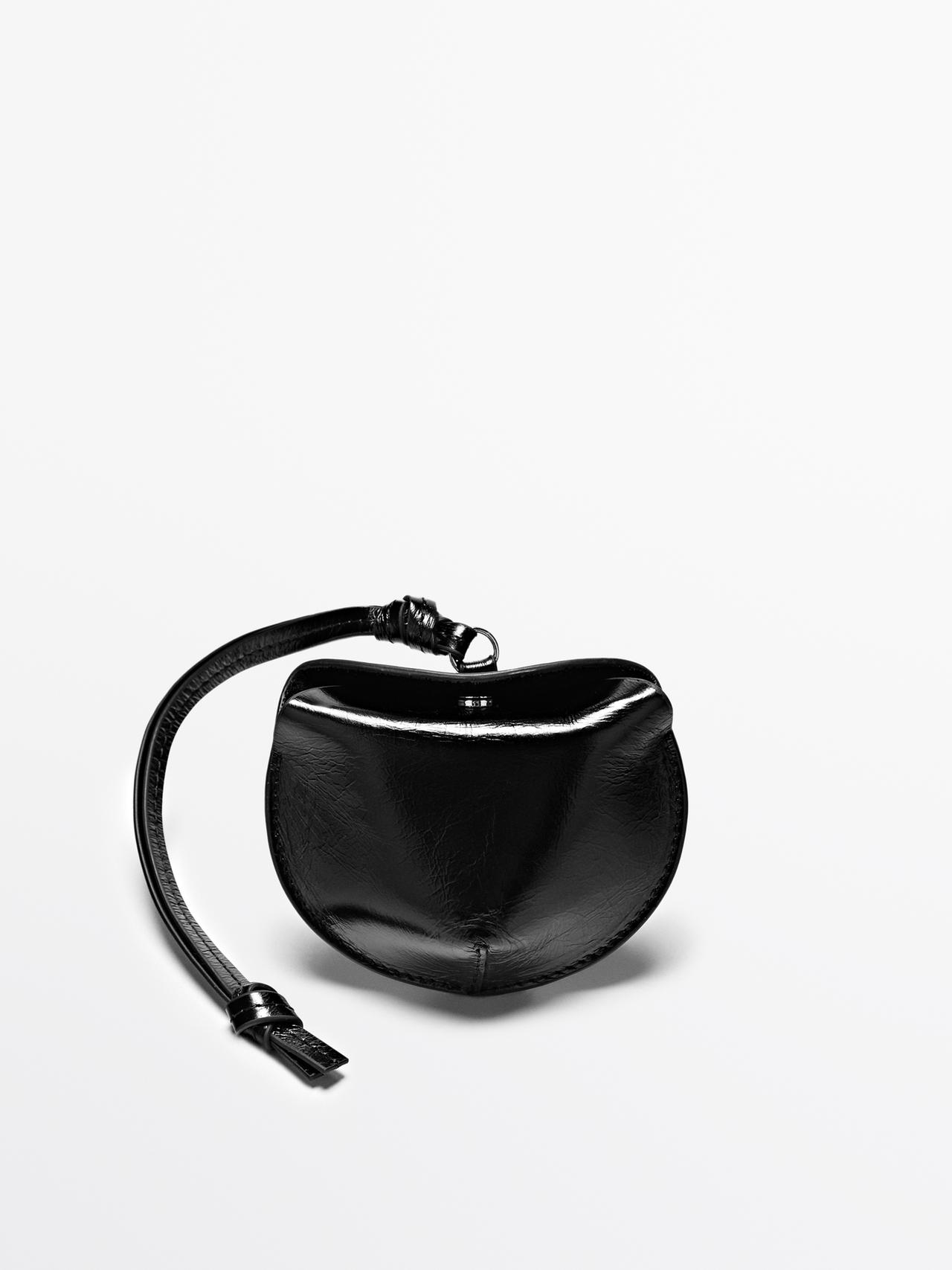 Custodia Pieghevole Per Airpods In Pelle Nappa - Nero - 01 - Massimo Dutti - Femminile