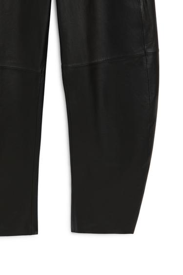 Nappa leather barrel fit pants - LIMITED EDITION — ANTHRACITE 8