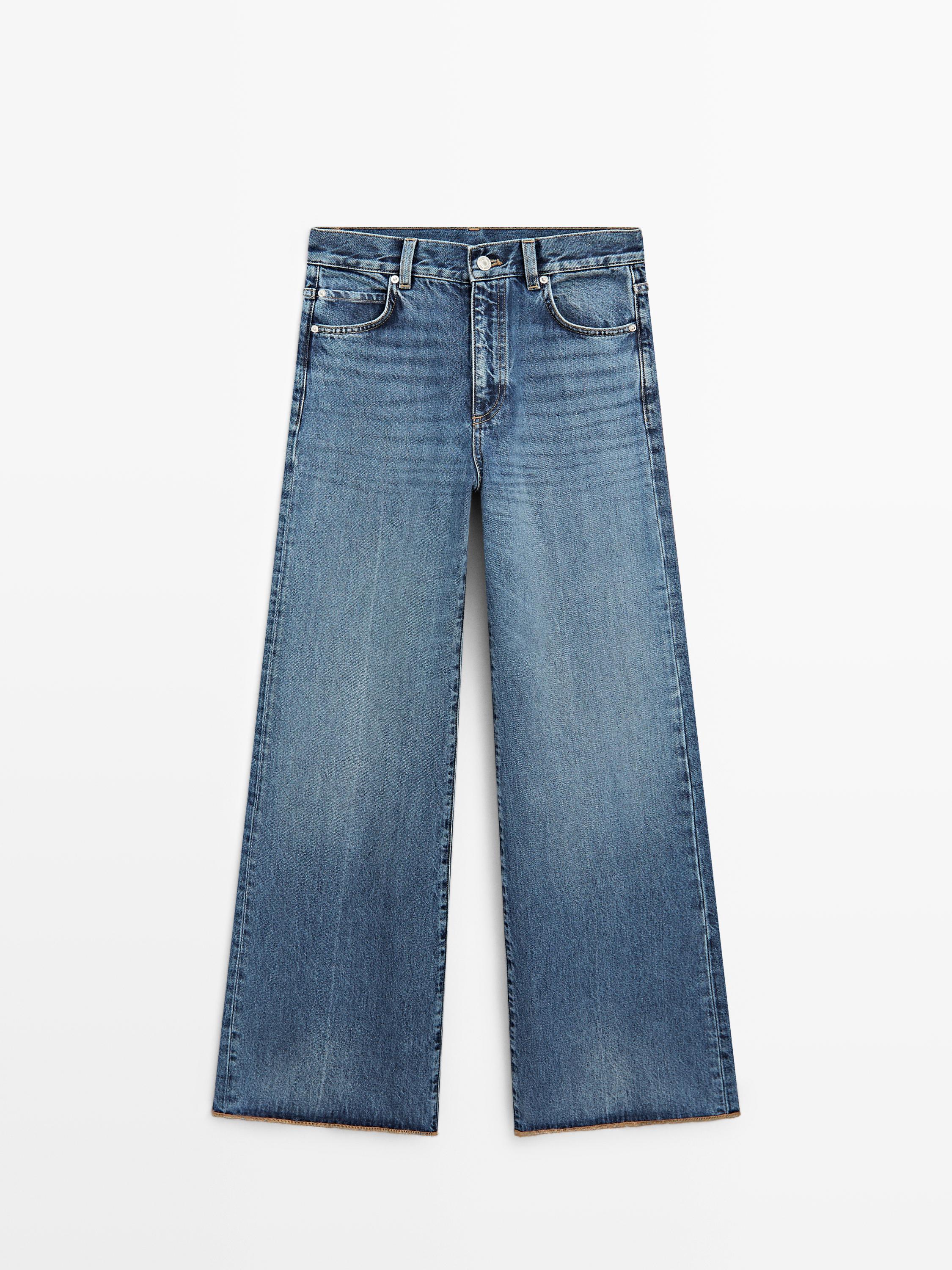 Jeans palazzo tiro alto