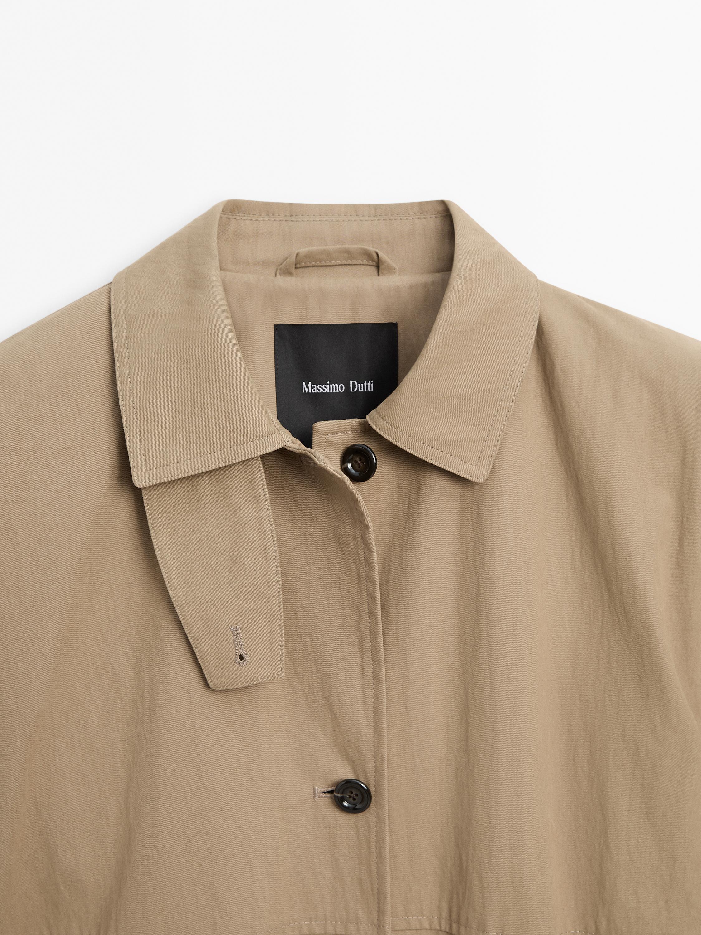 Trenchcoat aus Baumwollmischgewebe