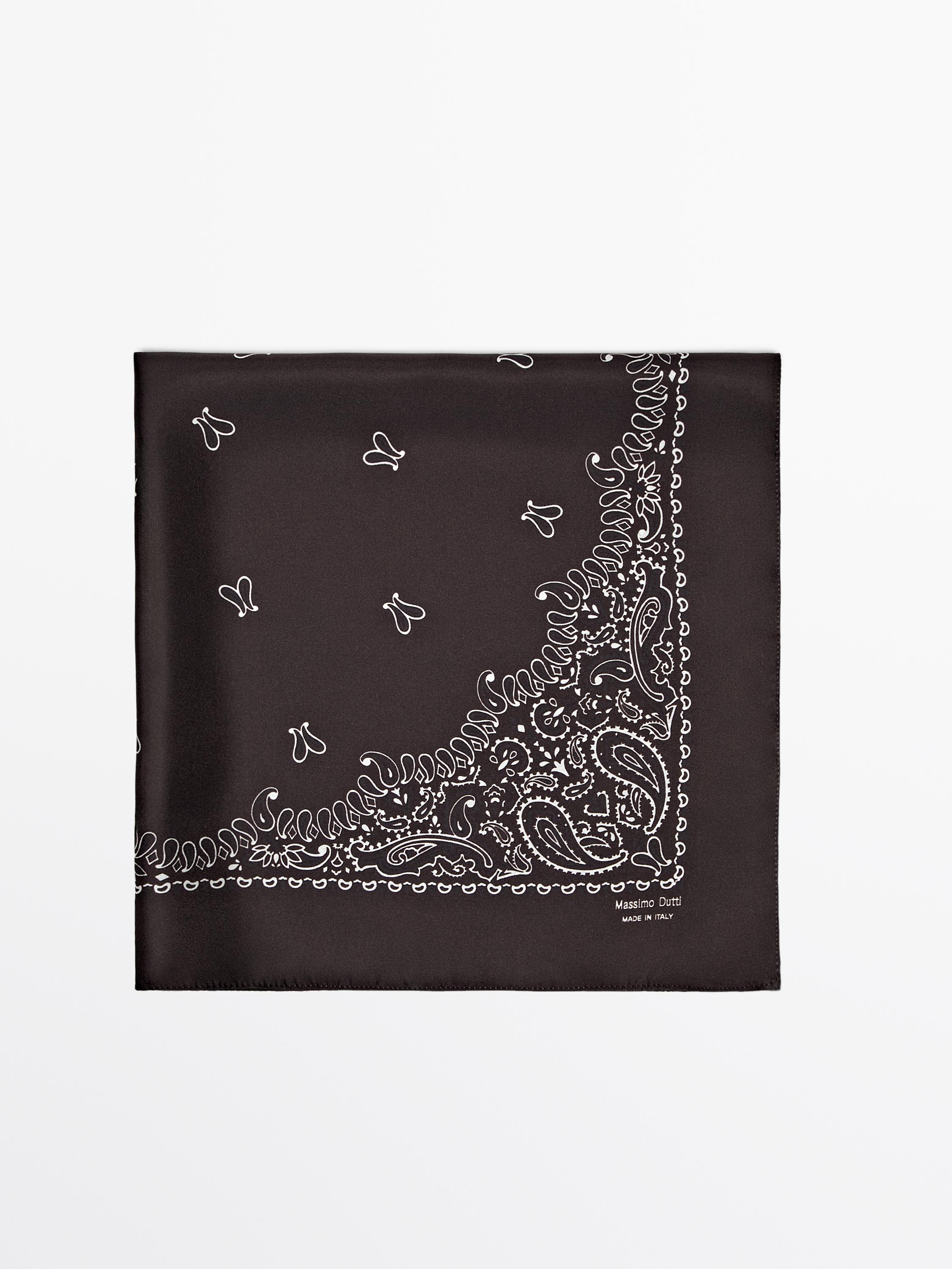 Bandana aus 100 % Seide mit Paisleyprint