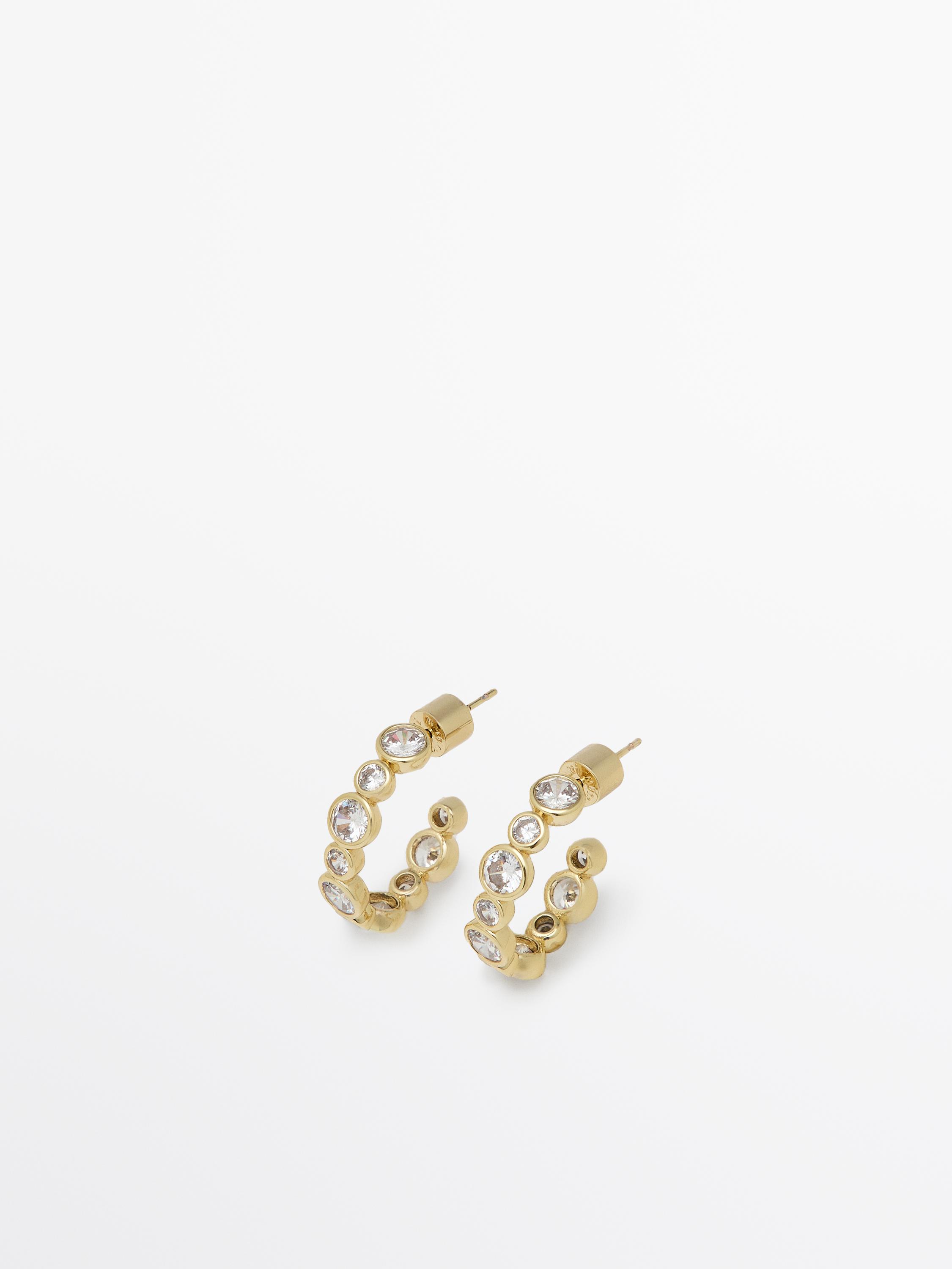Pendientes aro brillos