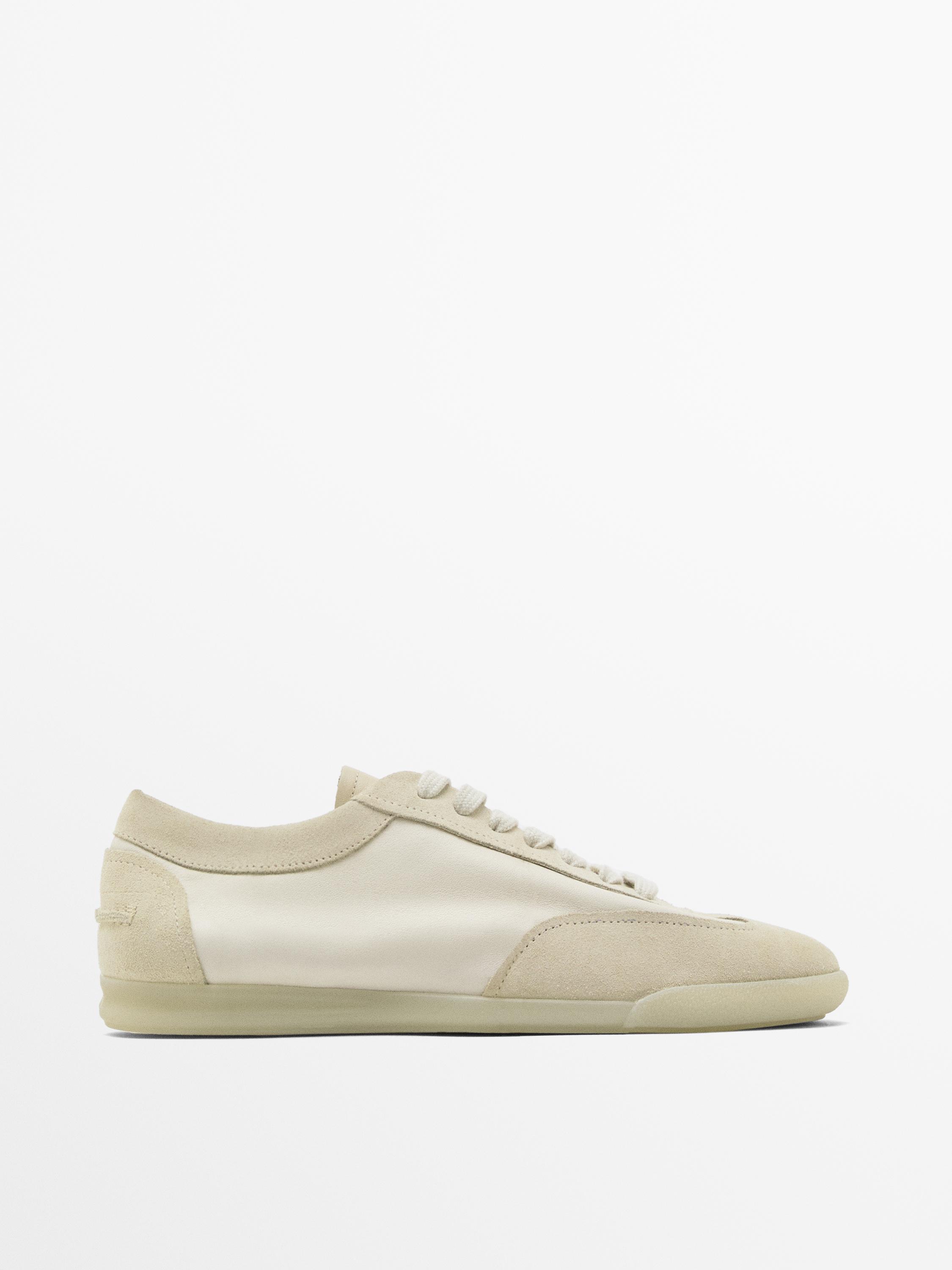 Sneakers soft en cuir