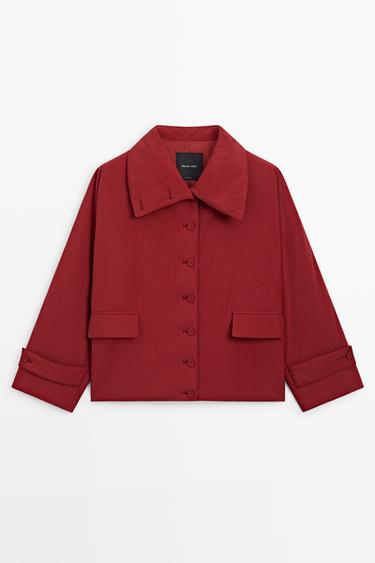 Short lightweight quilted jacket — BRIGHT RED 2