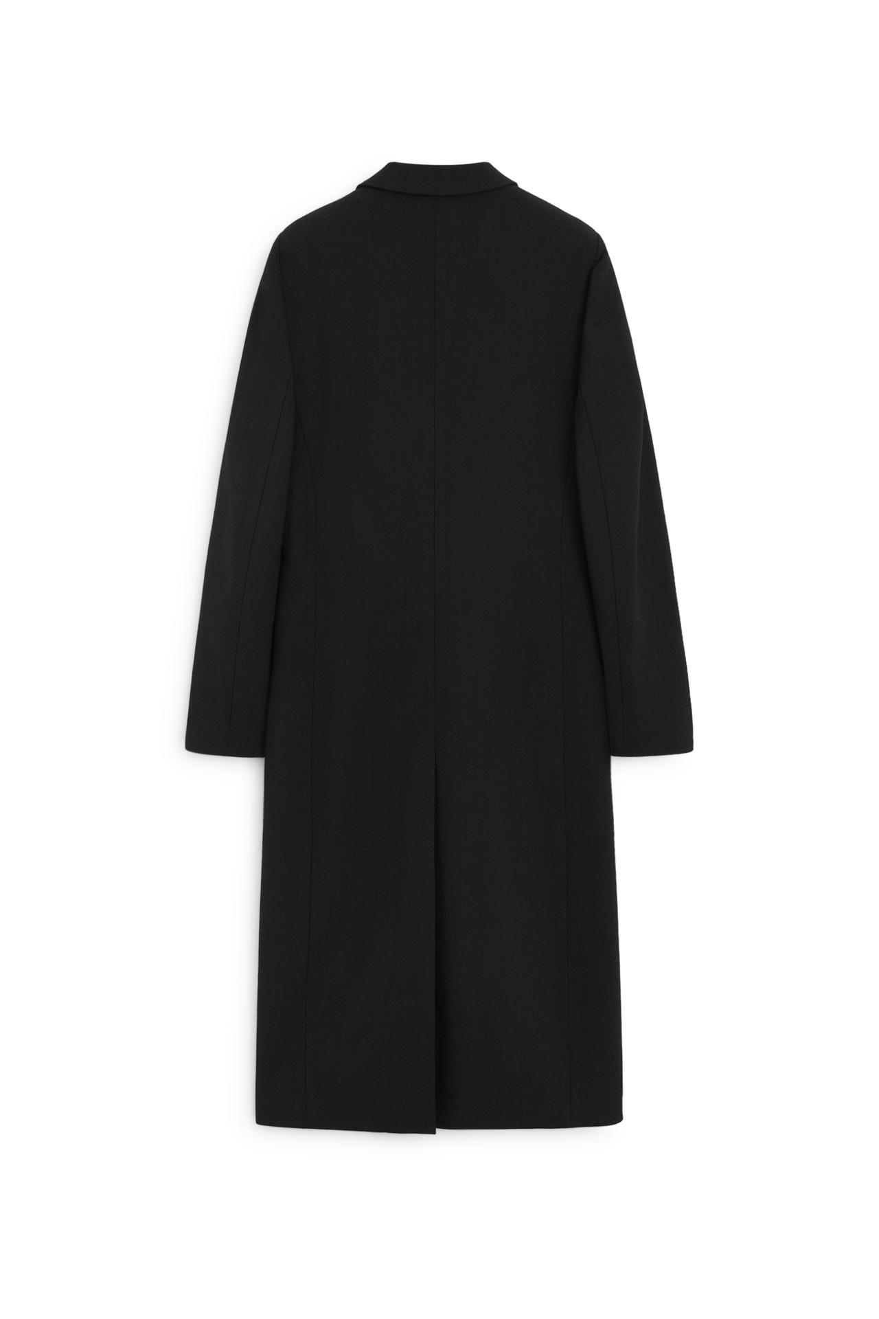 Fitted long coat - LIMITED EDITION — BLACK