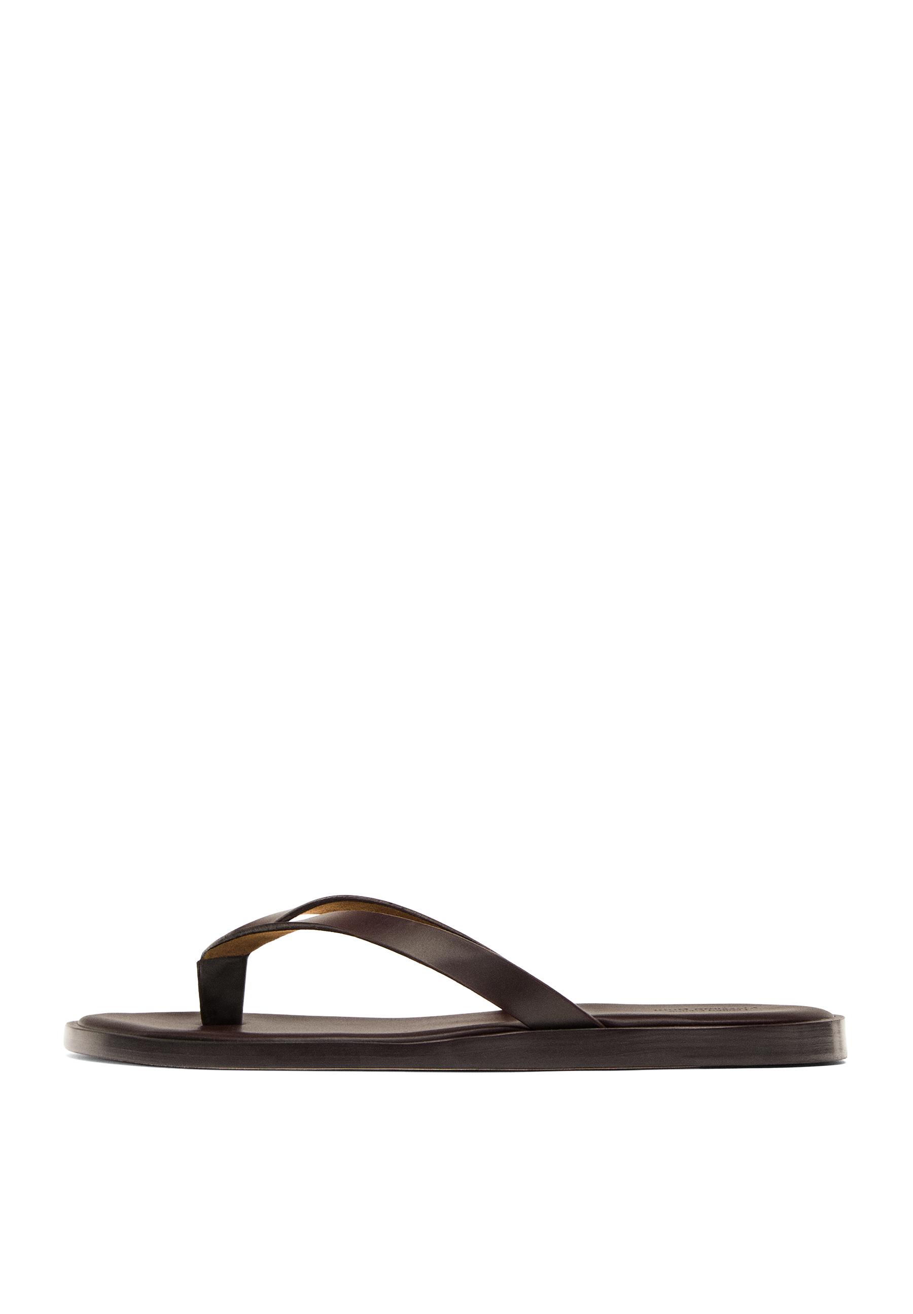 Nappa sandals with toe divider - Limited Edition — BROWN (alternate view)
