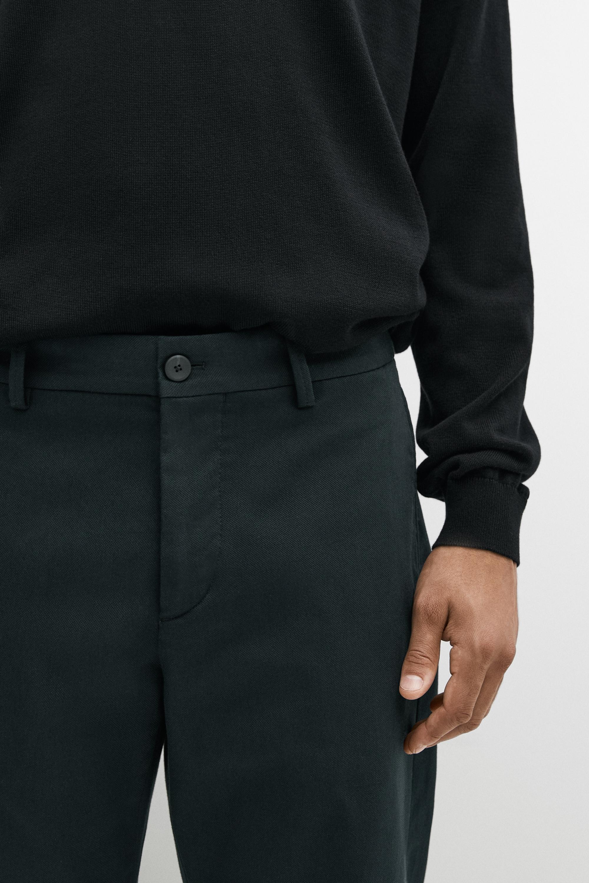 Slim fit pants — NAVY BLUE