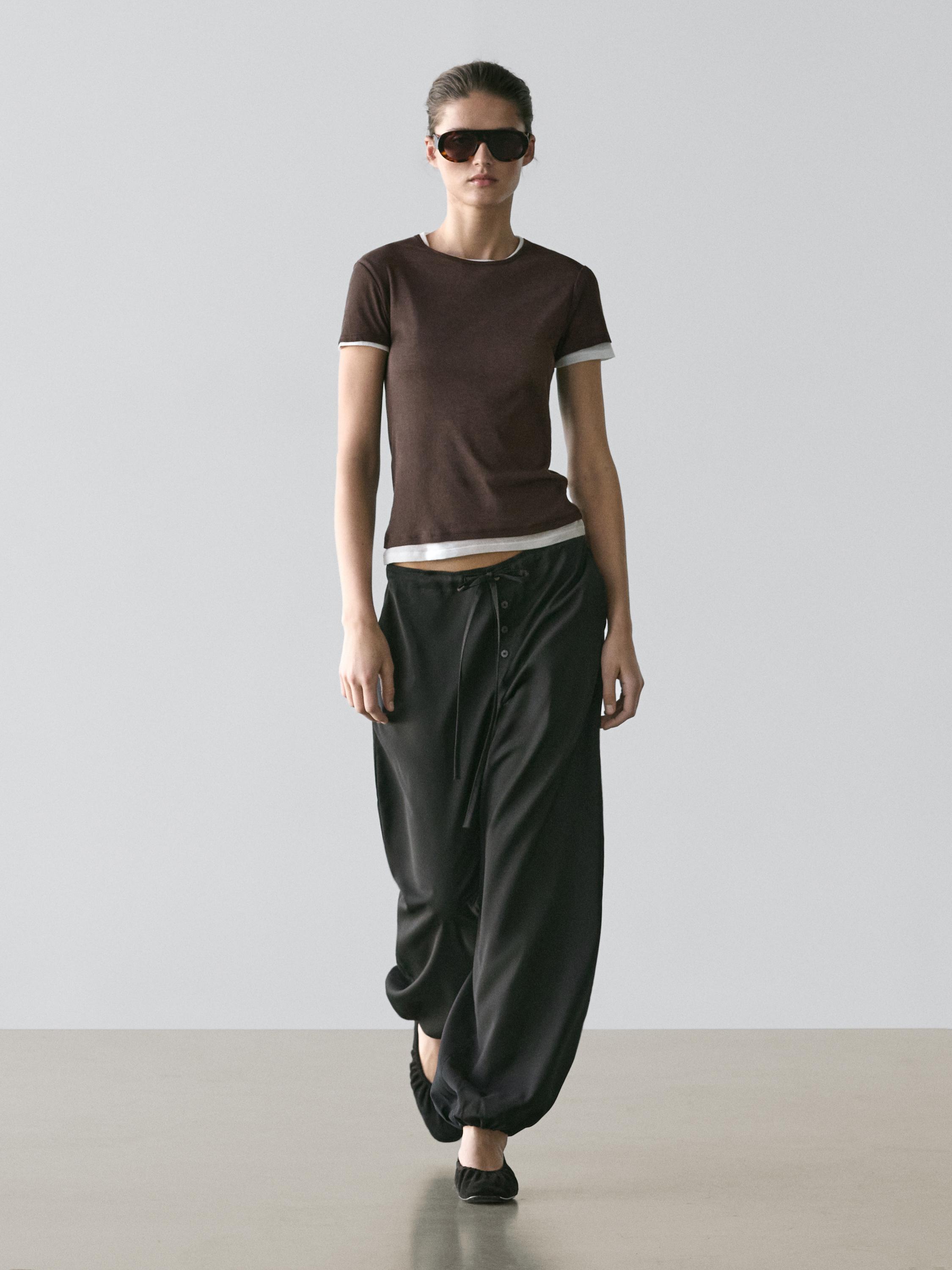 Short sleeve double finish T-shirt